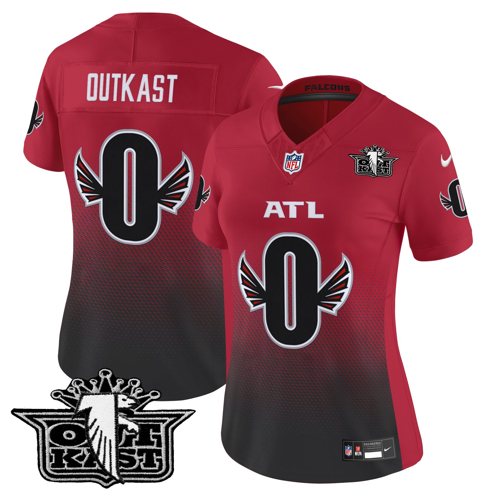 Women's Outkast x Atlanta Falcons 2025 Vapor Limited Jersey - All Stitched