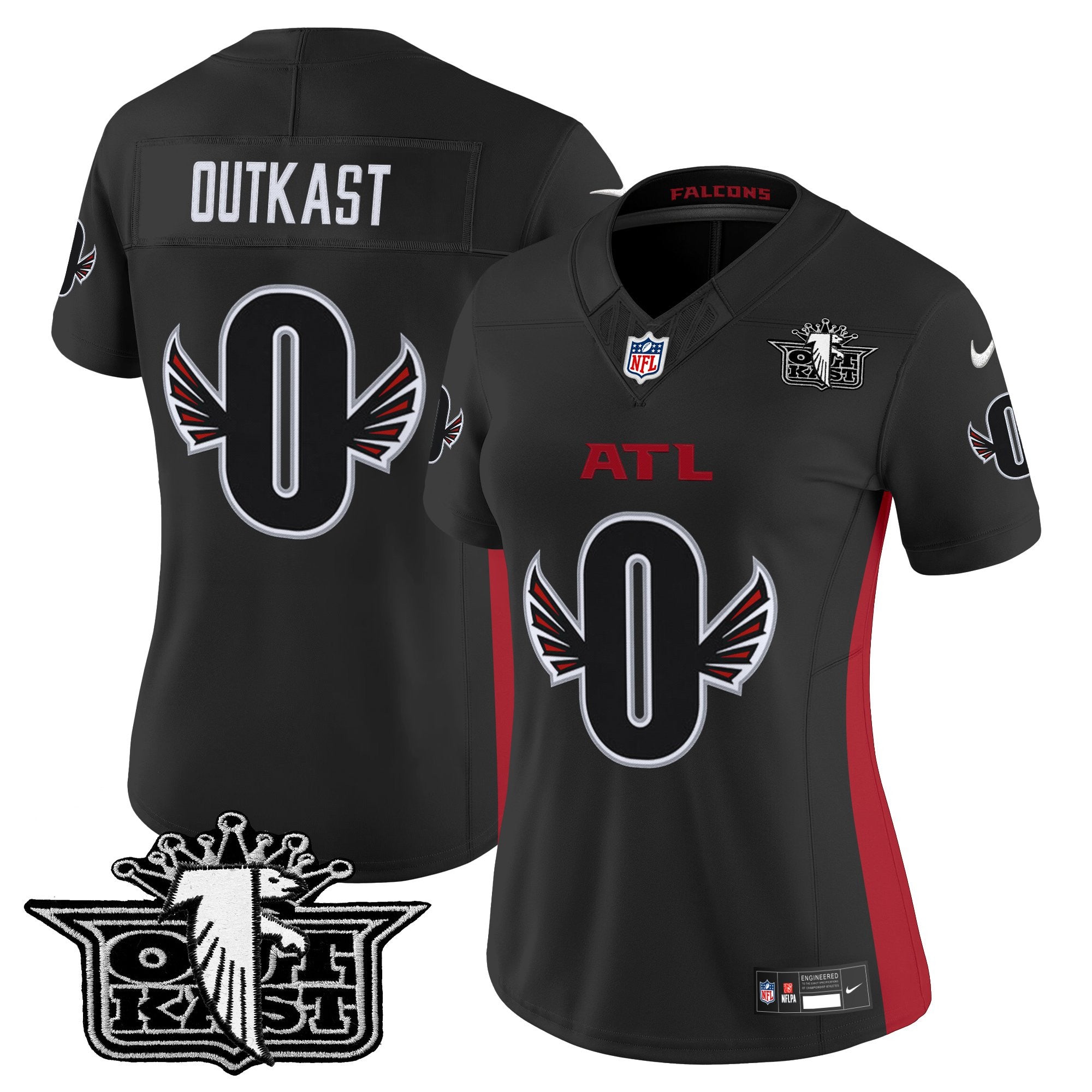 Women's Outkast x Atlanta Falcons 2025 Vapor Limited Jersey - All Stitched