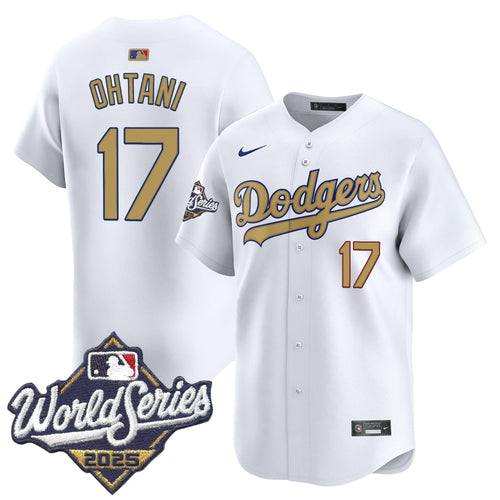 Dodgers 2025 World Series Gold Vapor Premier Limited Jersey - All Stitched