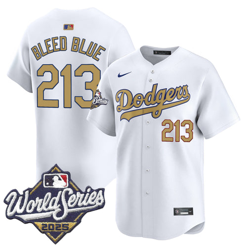 Dodgers 2025 World Series Gold Vapor Premier Limited Jersey - All Stitched