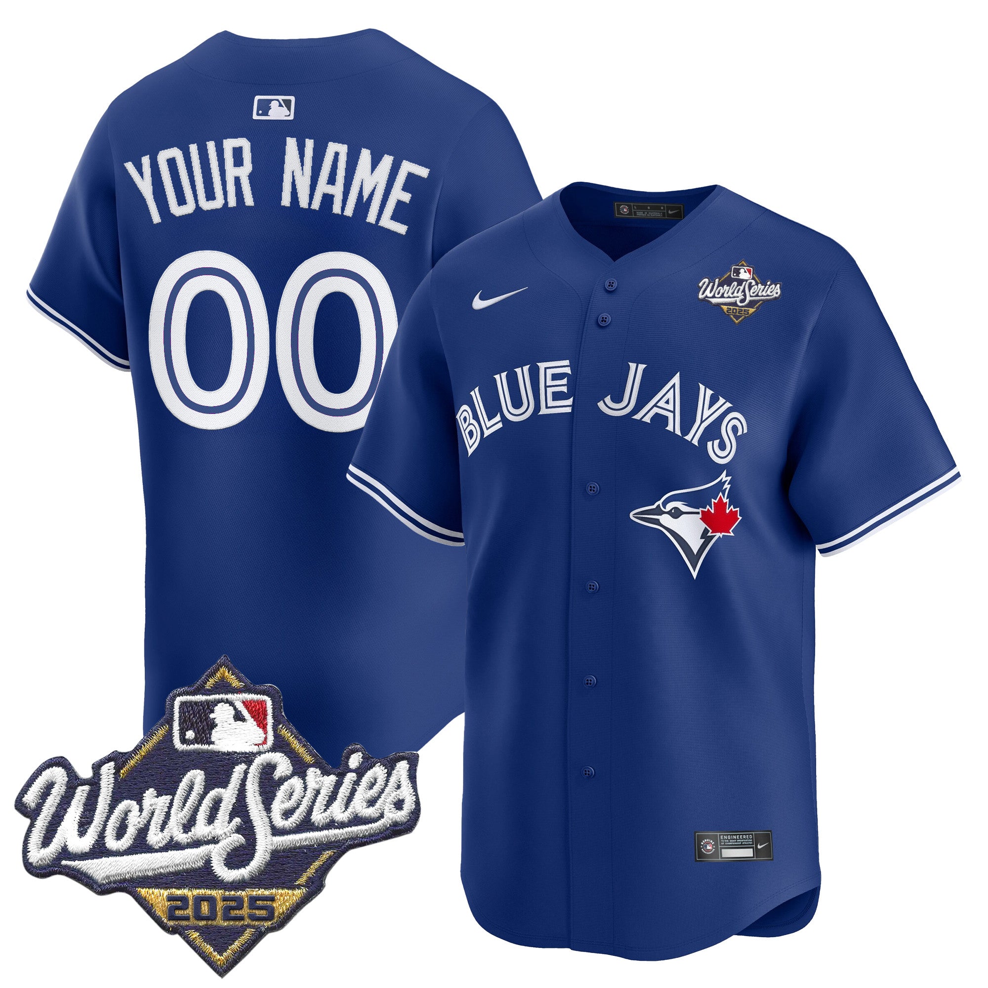 Toronto Blue Jays 2025 World Series Vapor Premier Limited Custom Jersey V2 - All Stitched