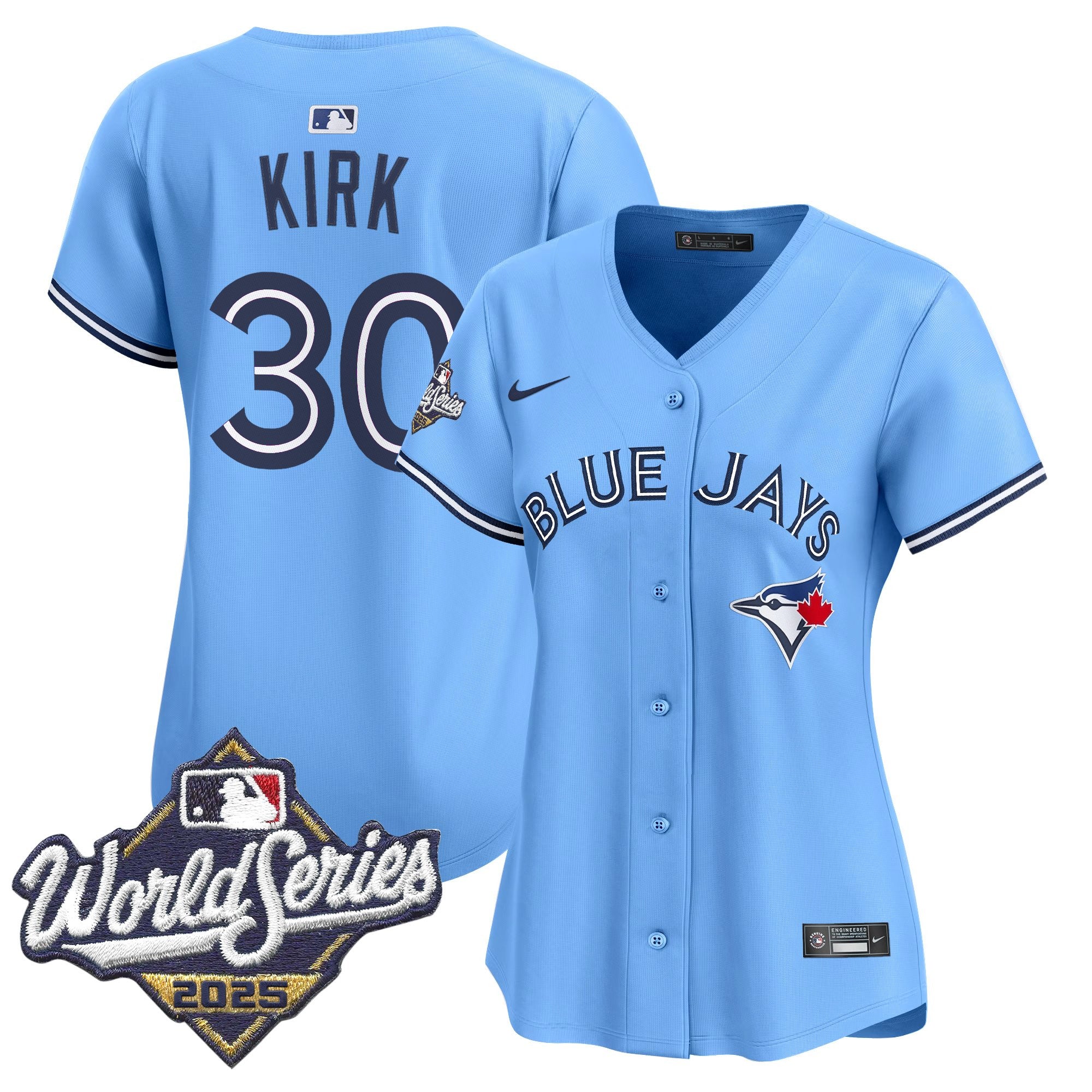 Women's Toronto Blue Jays 2025 World Series Vapor Premier Limited Jersey - All Stitched