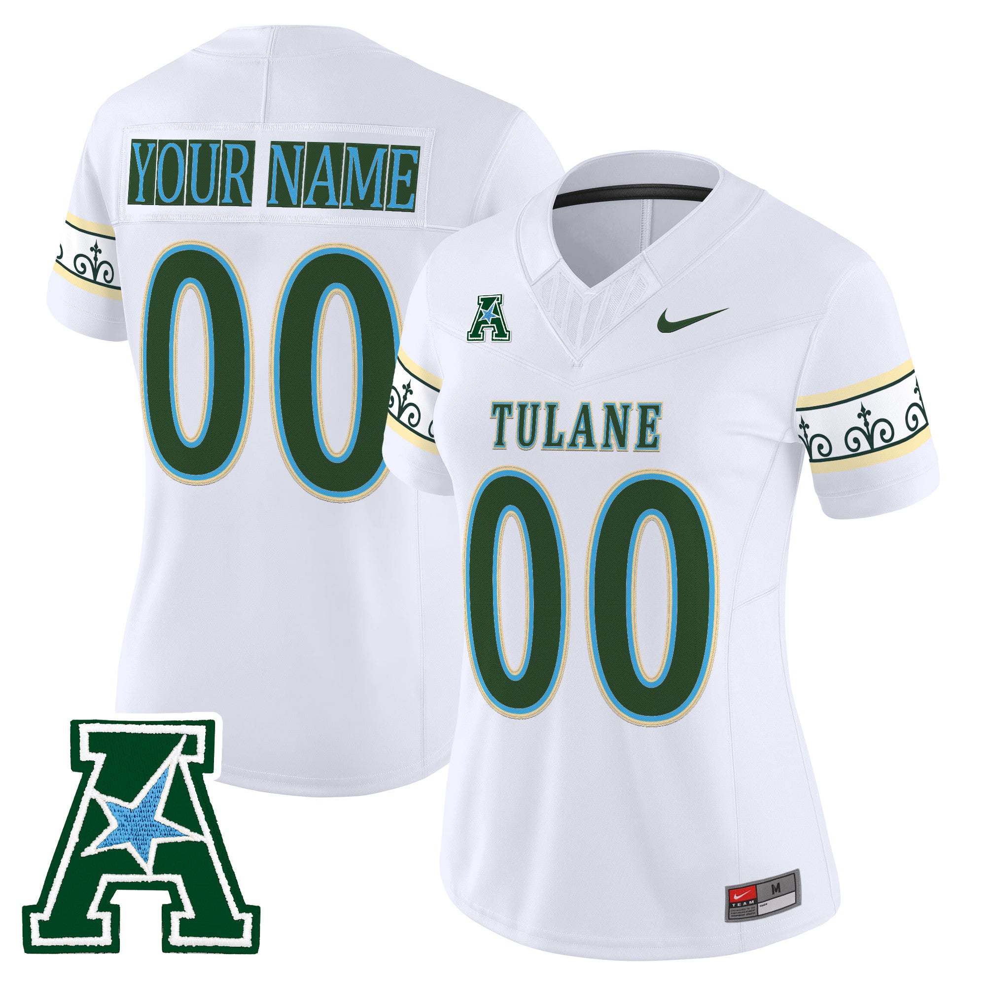 Tulane Green Wave 2025 'City Edition' Vapor Limited Custom Jersey - All Stitched