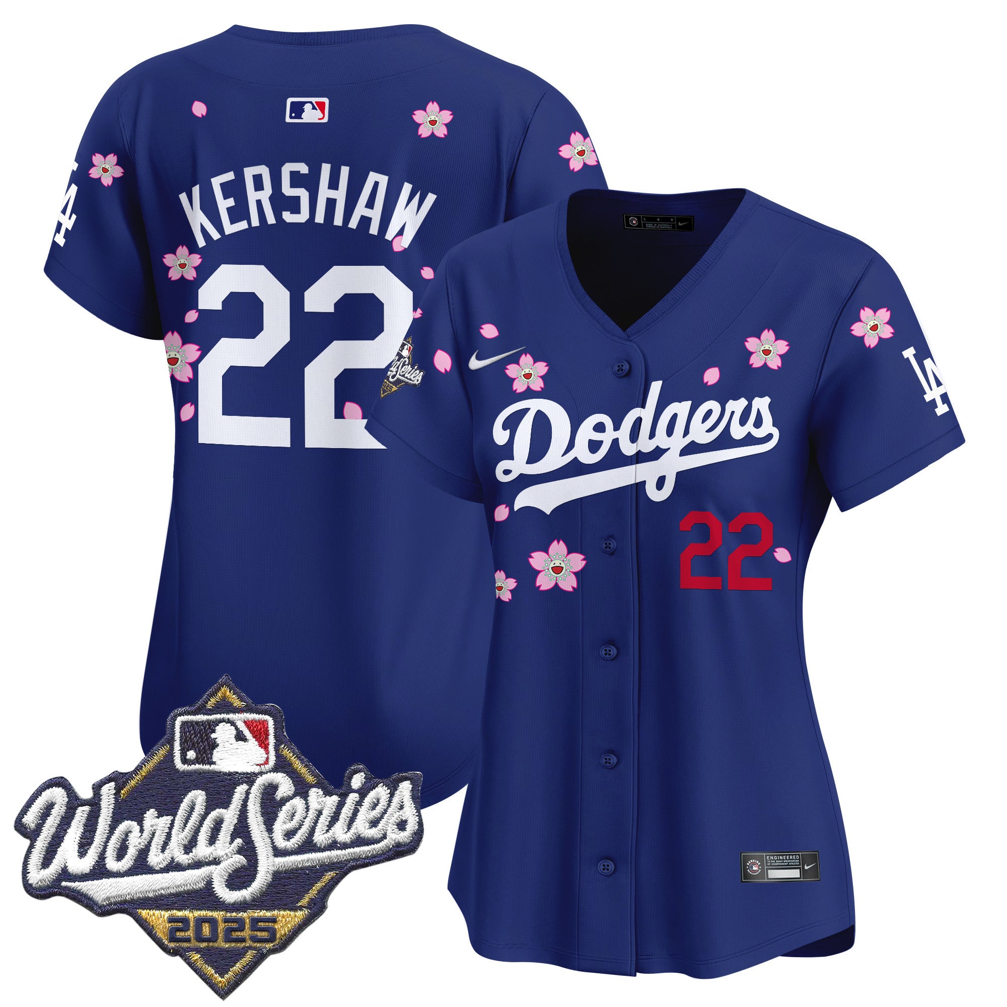 Women's Dodgers 2025 World Series x Tokyo Series Vapor Premier Limited Jersey - Stitched