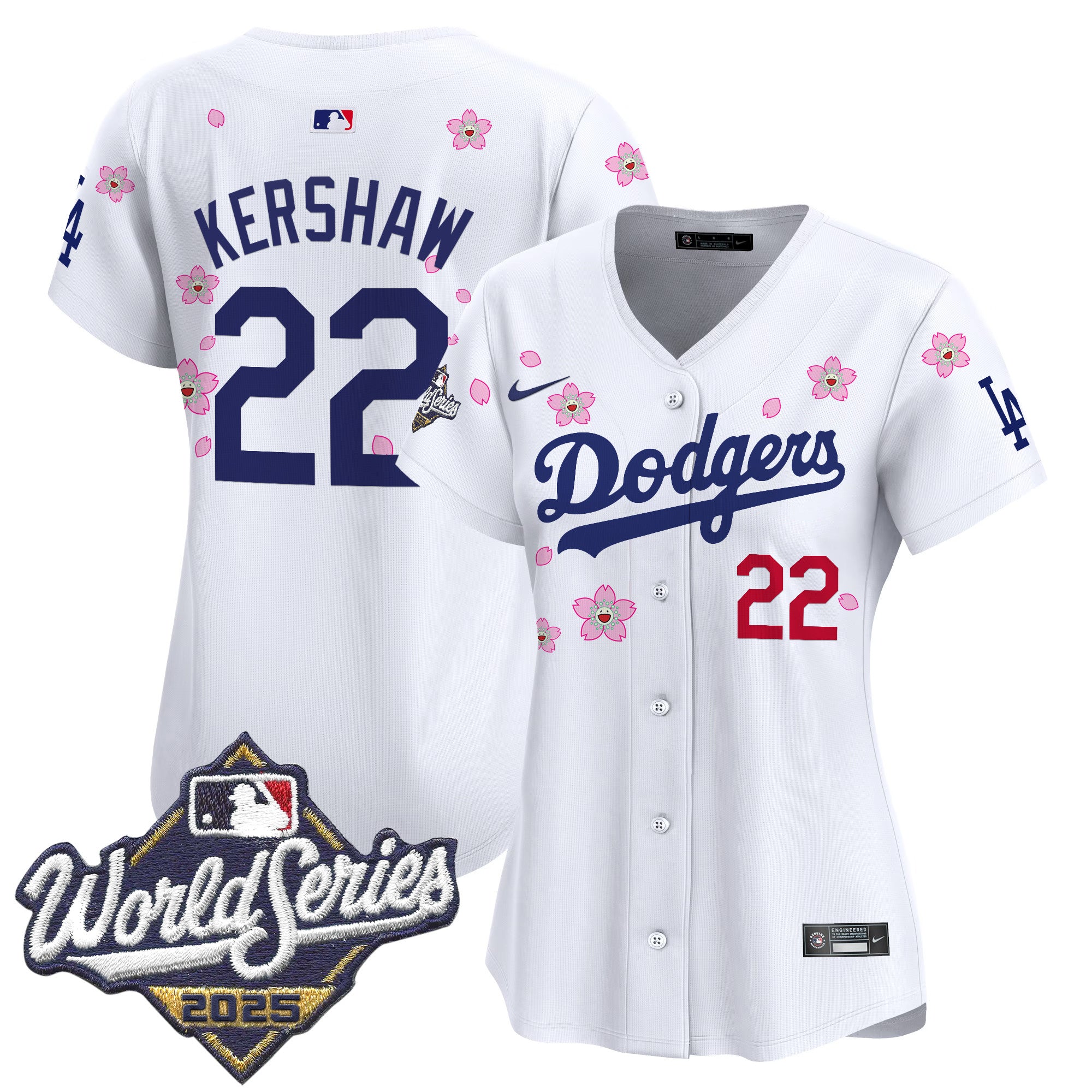 Women's Dodgers 2025 World Series x Tokyo Series Vapor Premier Limited Jersey - Stitched