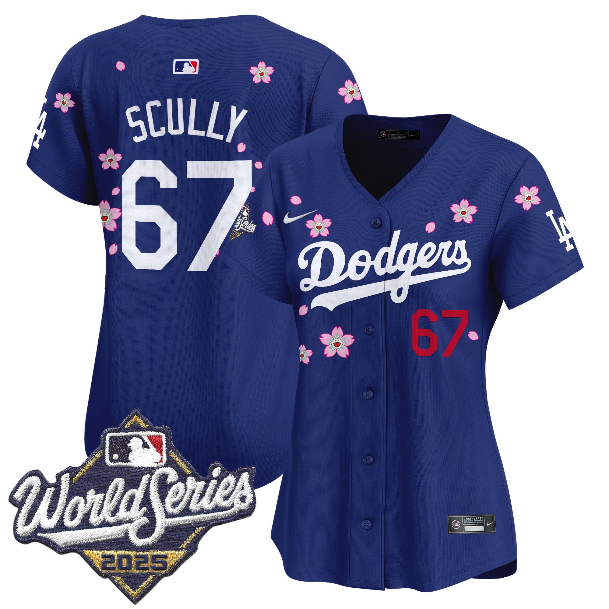 Women's Dodgers 2025 World Series x Tokyo Series Vapor Premier Limited Jersey - Stitched
