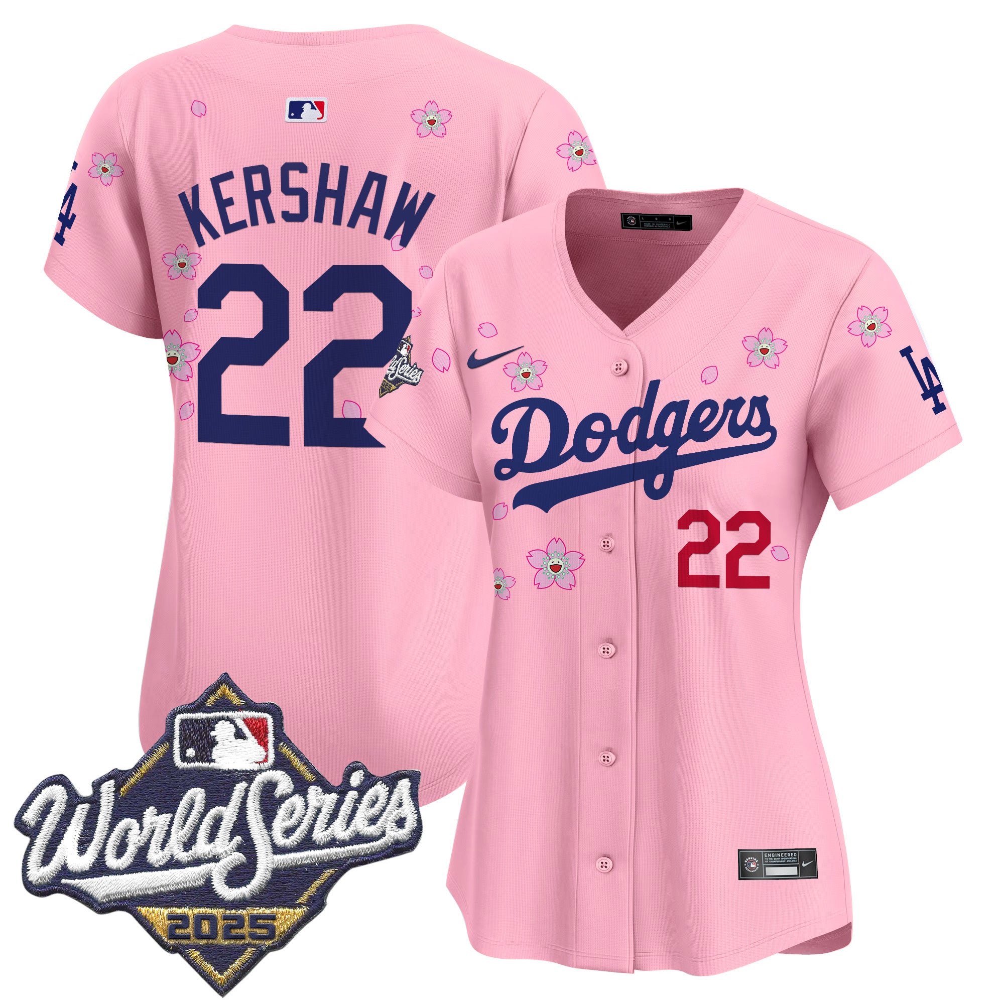 Women's Dodgers 2025 World Series x Tokyo Series Vapor Premier Limited Jersey - Stitched