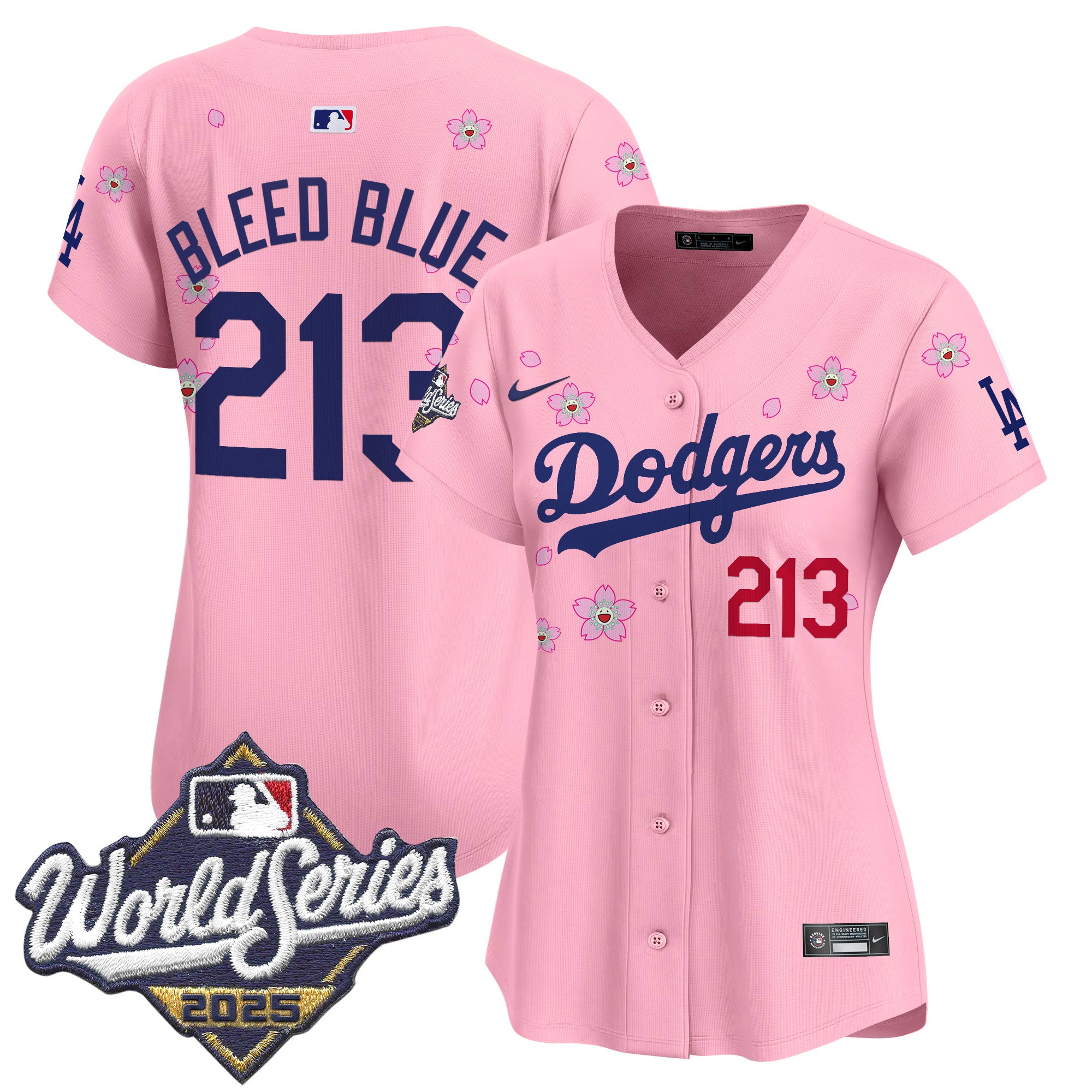 Women's Dodgers 2025 World Series x Tokyo Series Vapor Premier Limited Jersey - Stitched