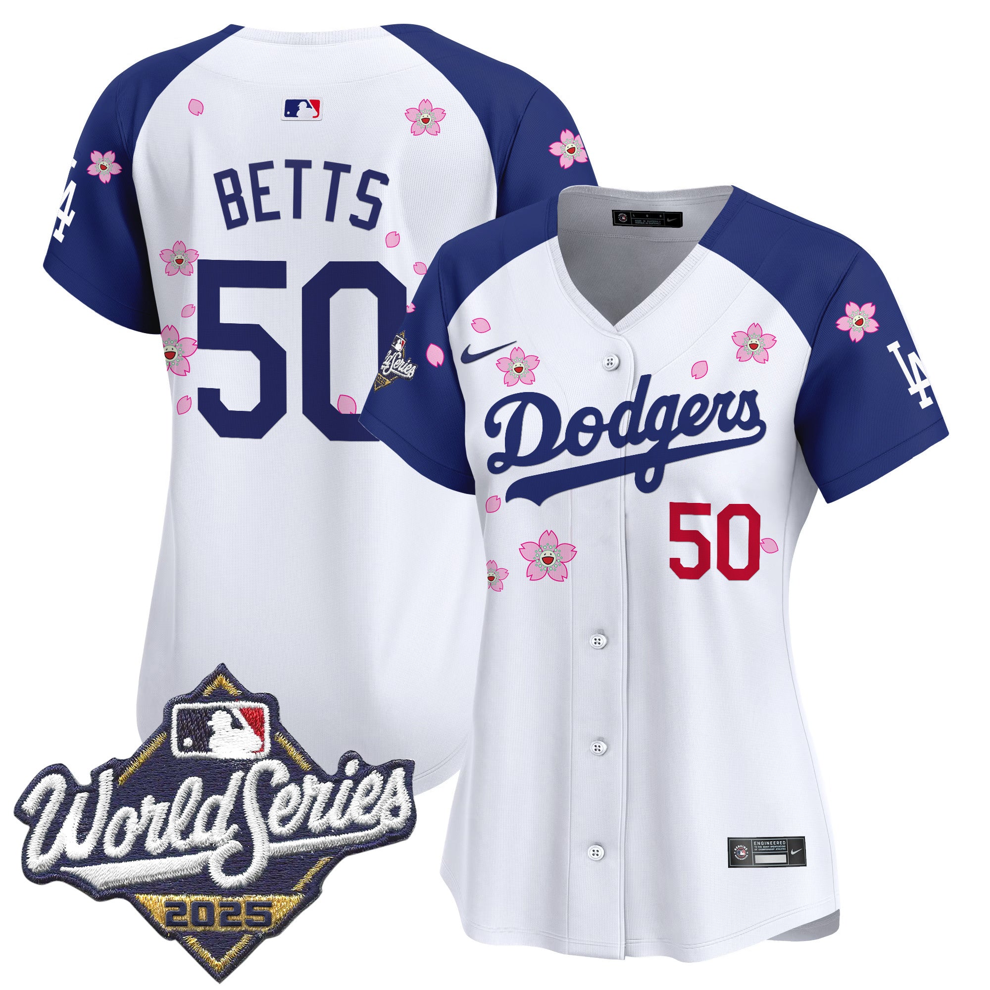 Women's Dodgers 2025 World Series x Tokyo Series Vapor Premier Limited Jersey - Stitched