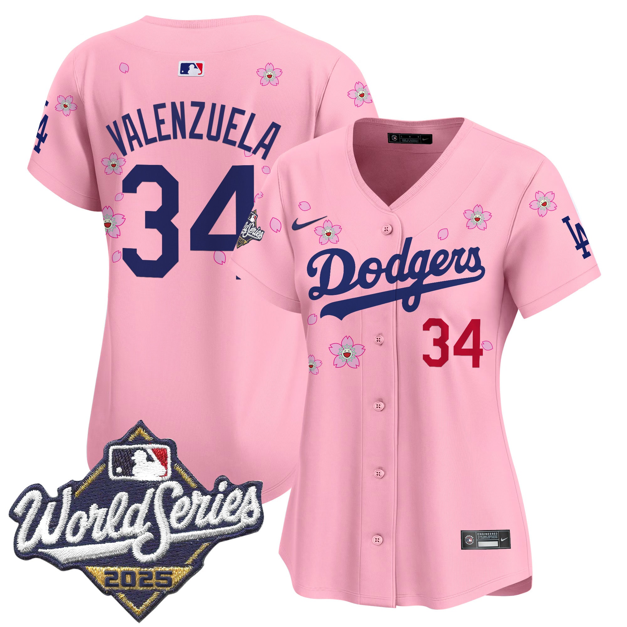 Women's Dodgers 2025 World Series x Tokyo Series Vapor Premier Limited Jersey - Stitched