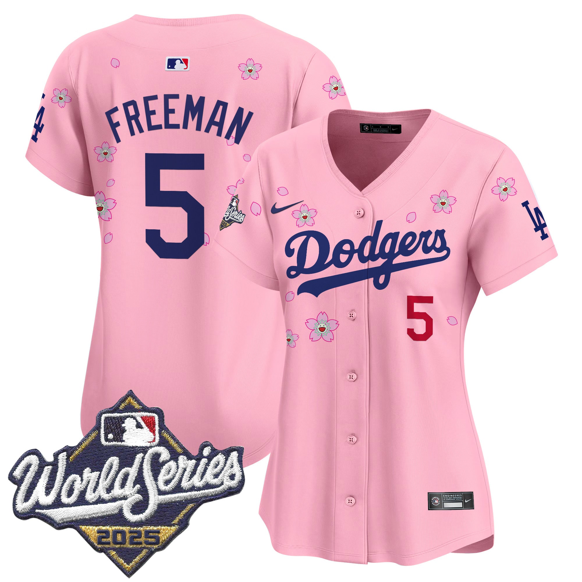 Women's Dodgers 2025 World Series x Tokyo Series Vapor Premier Limited Jersey - Stitched