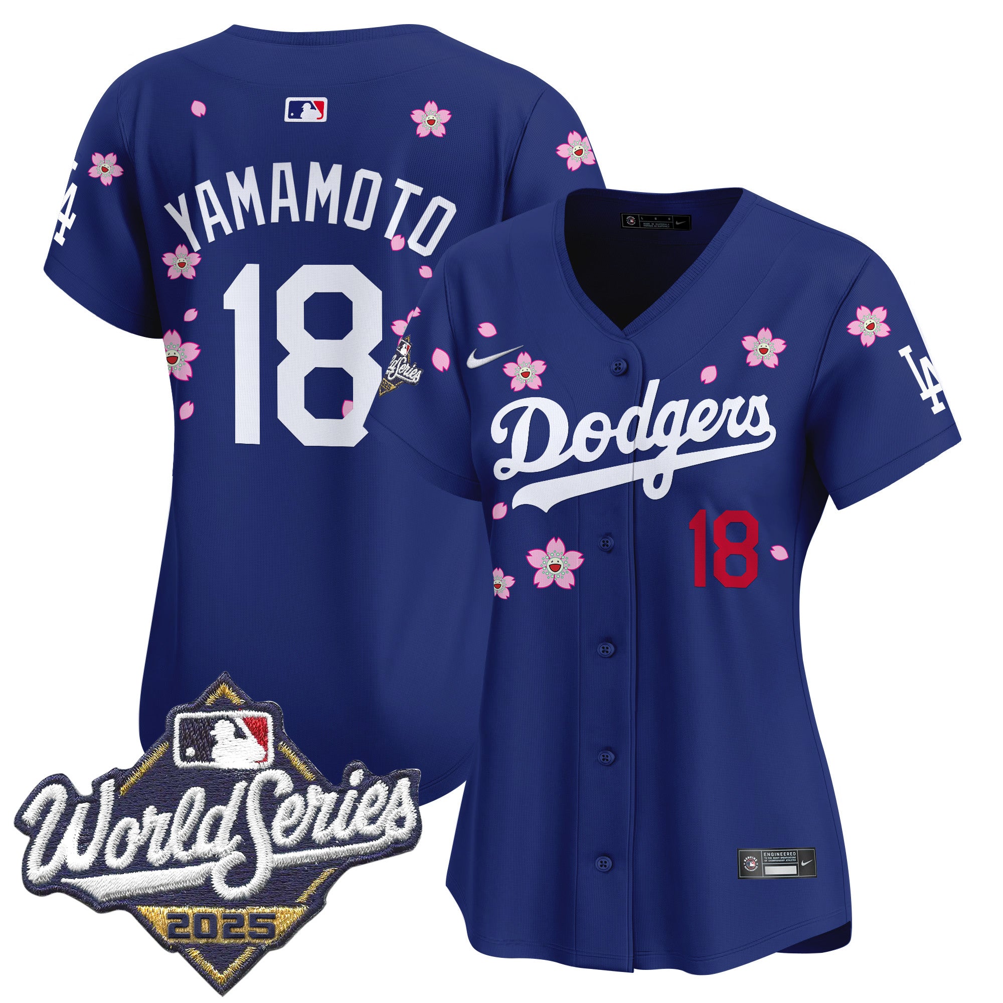 Women's Dodgers 2025 World Series x Tokyo Series Vapor Premier Limited Jersey - Stitched
