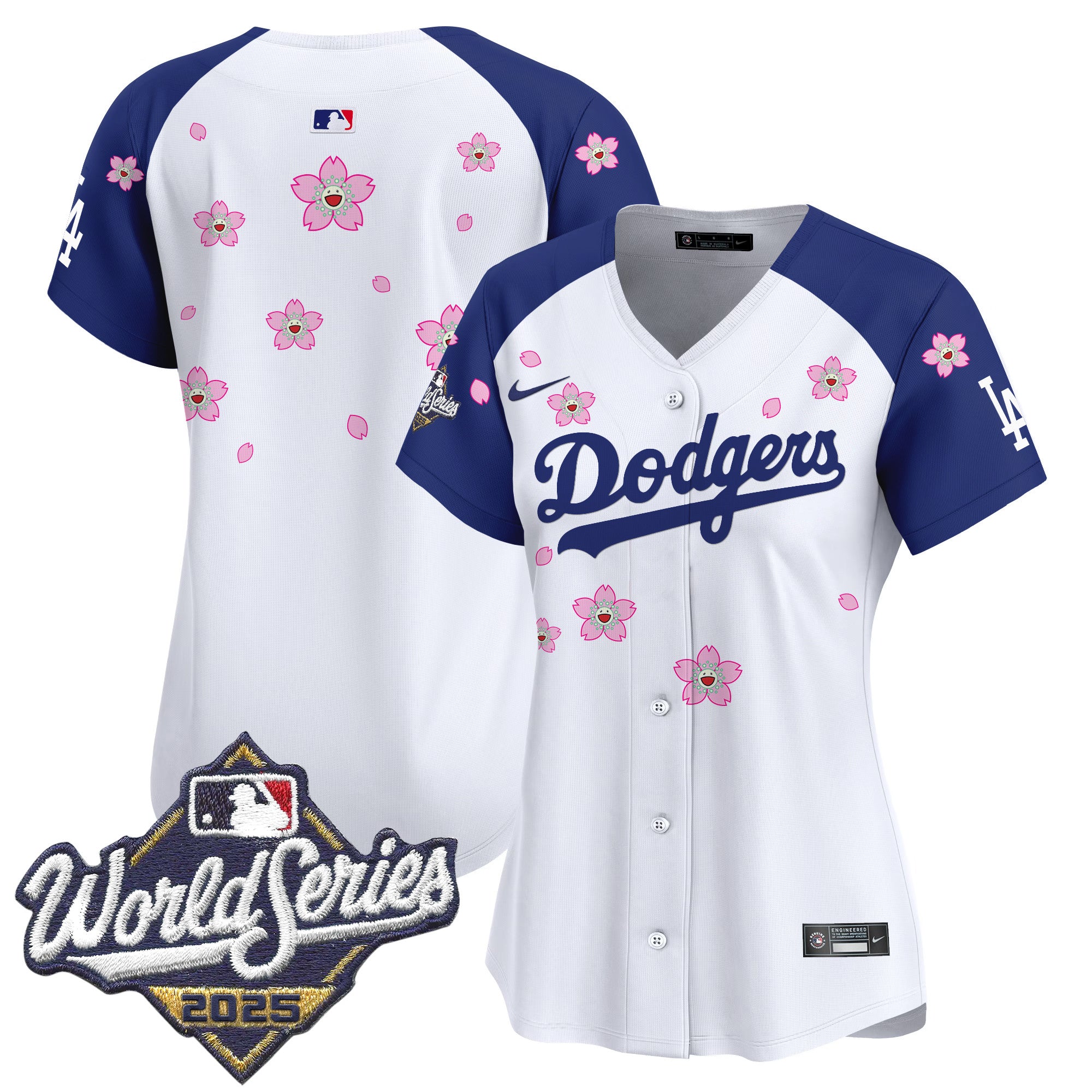 Women's Dodgers 2025 World Series x Tokyo Series Vapor Premier Limited Jersey - Stitched