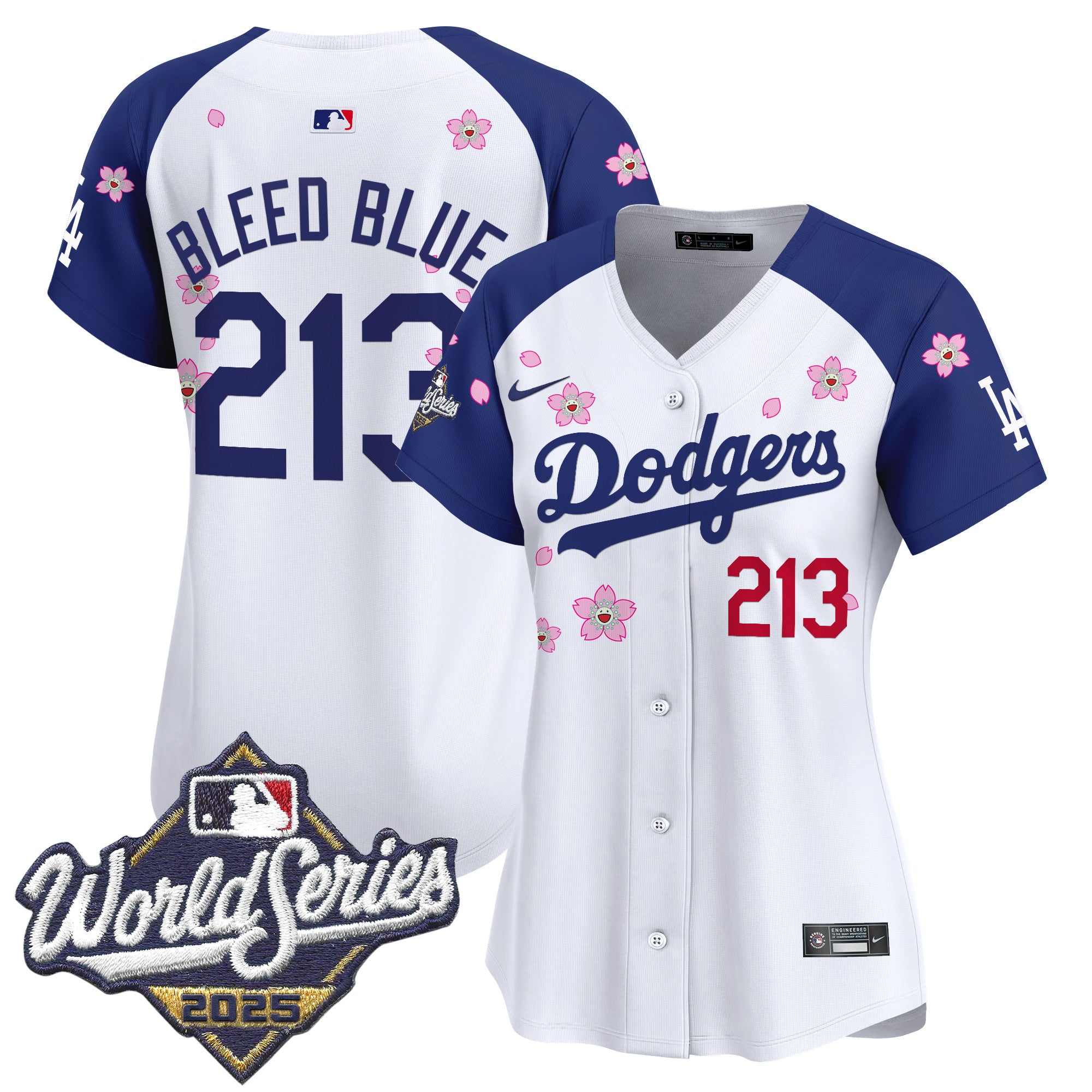 Women's Dodgers 2025 World Series x Tokyo Series Vapor Premier Limited Jersey - Stitched