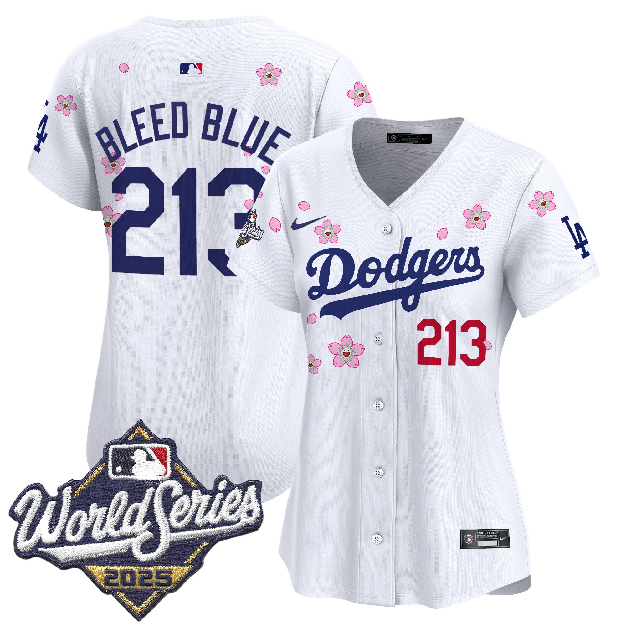 Women's Dodgers 2025 World Series x Tokyo Series Vapor Premier Limited Jersey - Stitched