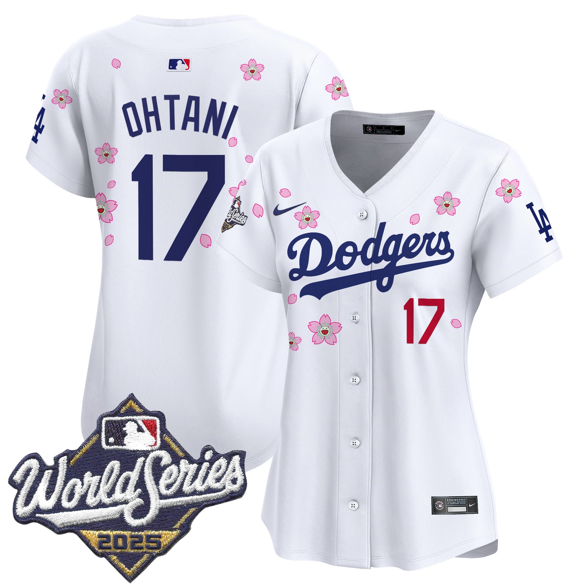 Women's Dodgers 2025 World Series x Tokyo Series Vapor Premier Limited Jersey - Stitched