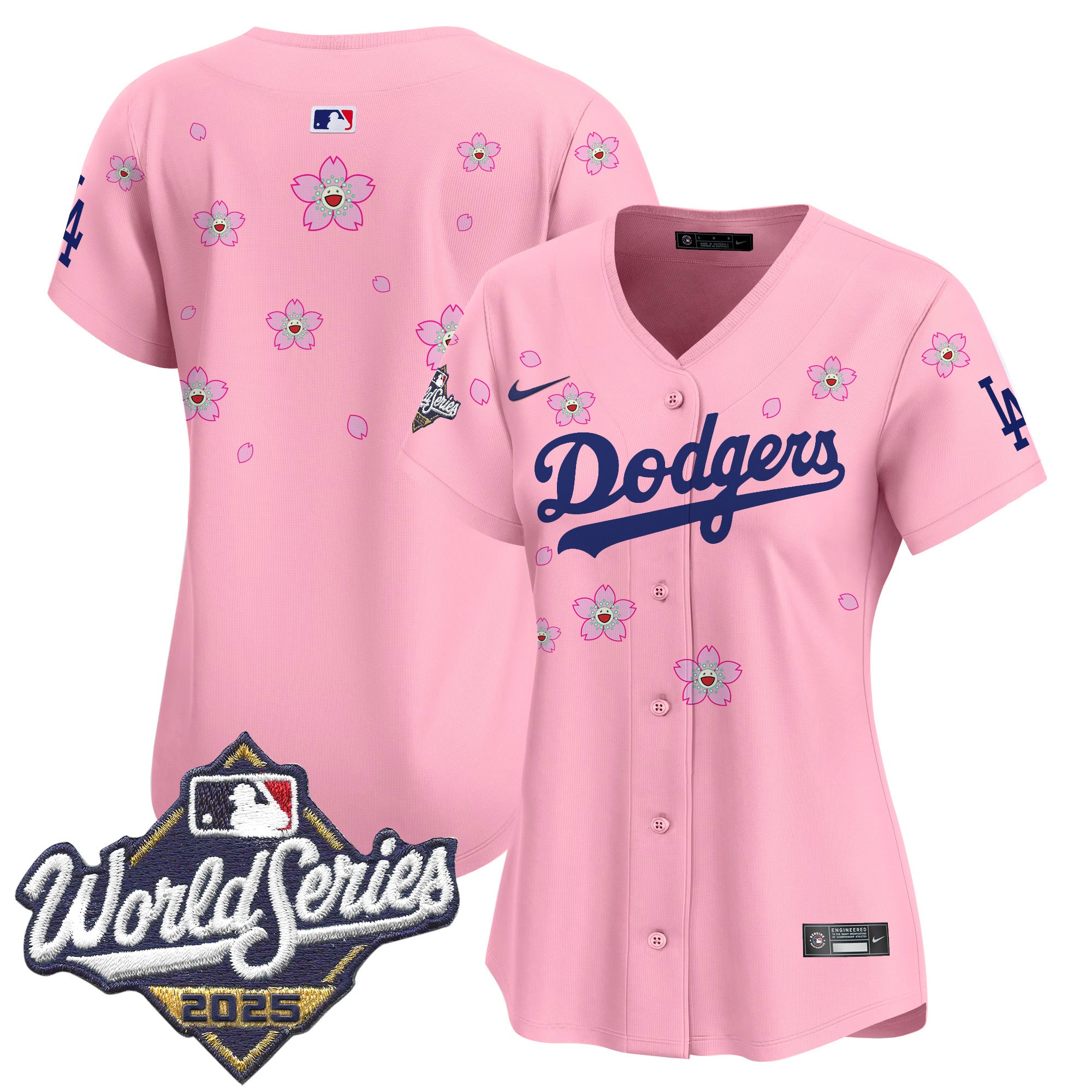 Women's Dodgers 2025 World Series x Tokyo Series Vapor Premier Limited Jersey - Stitched
