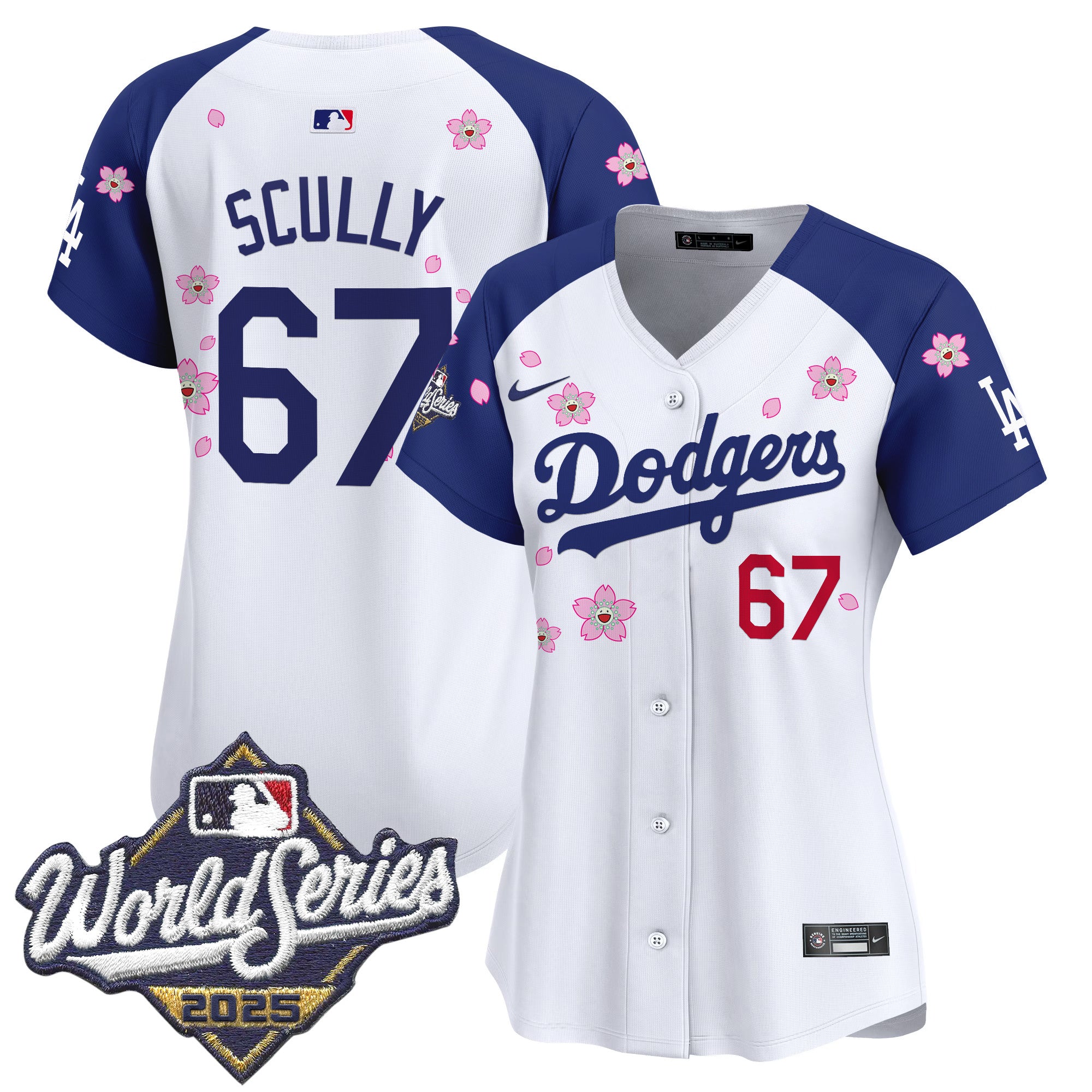 Women's Dodgers 2025 World Series x Tokyo Series Vapor Premier Limited Jersey - Stitched