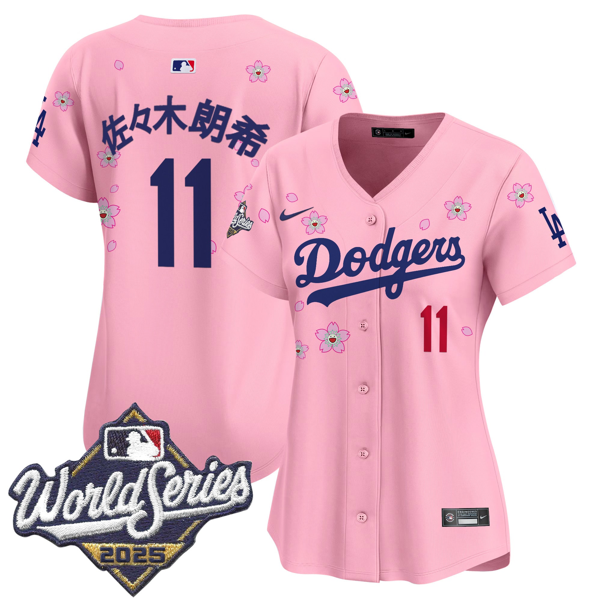 Women's Dodgers 2025 World Series x Tokyo Series Vapor Premier Limited Jersey - Stitched