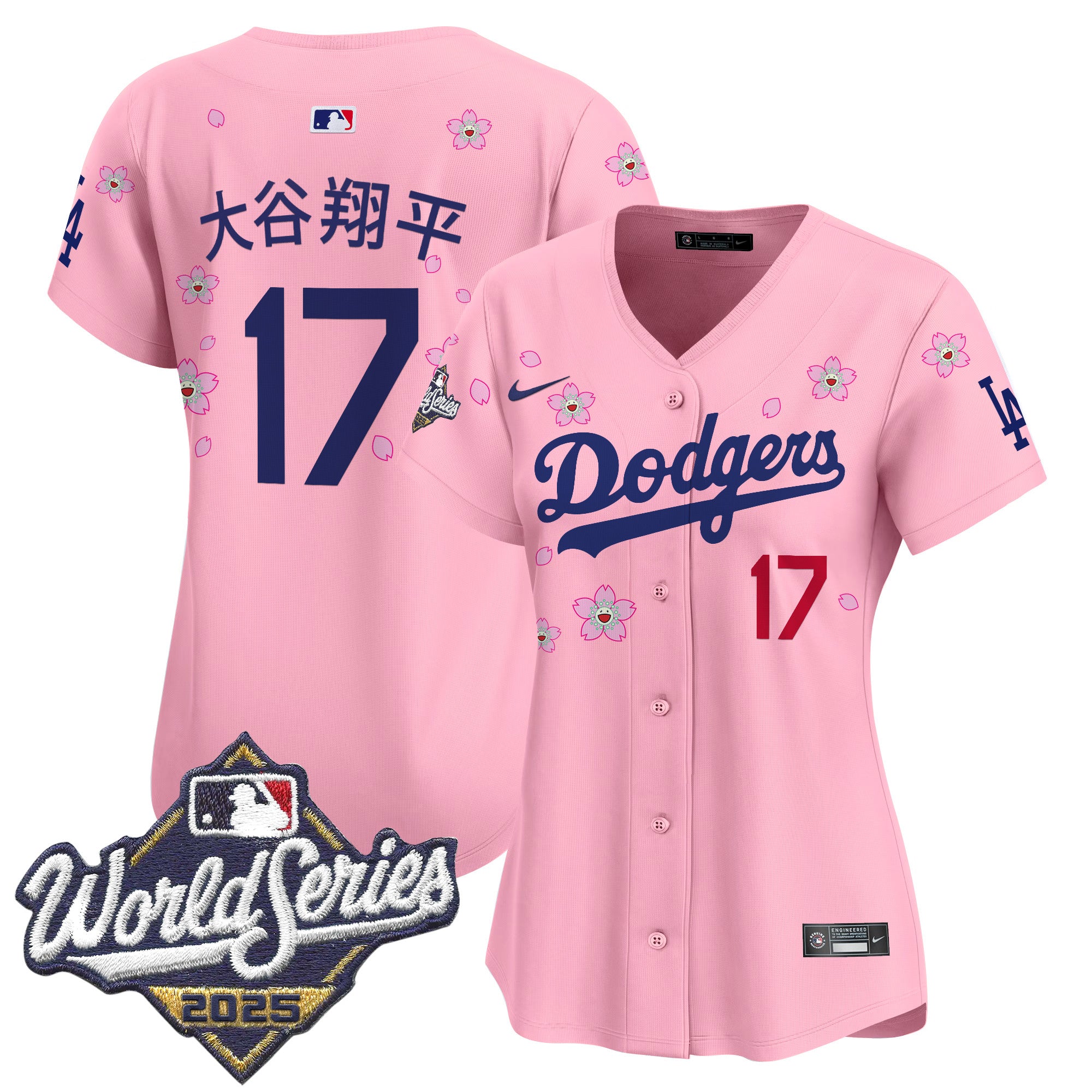 Women's Dodgers 2025 World Series x Tokyo Series Vapor Premier Limited Jersey - Stitched