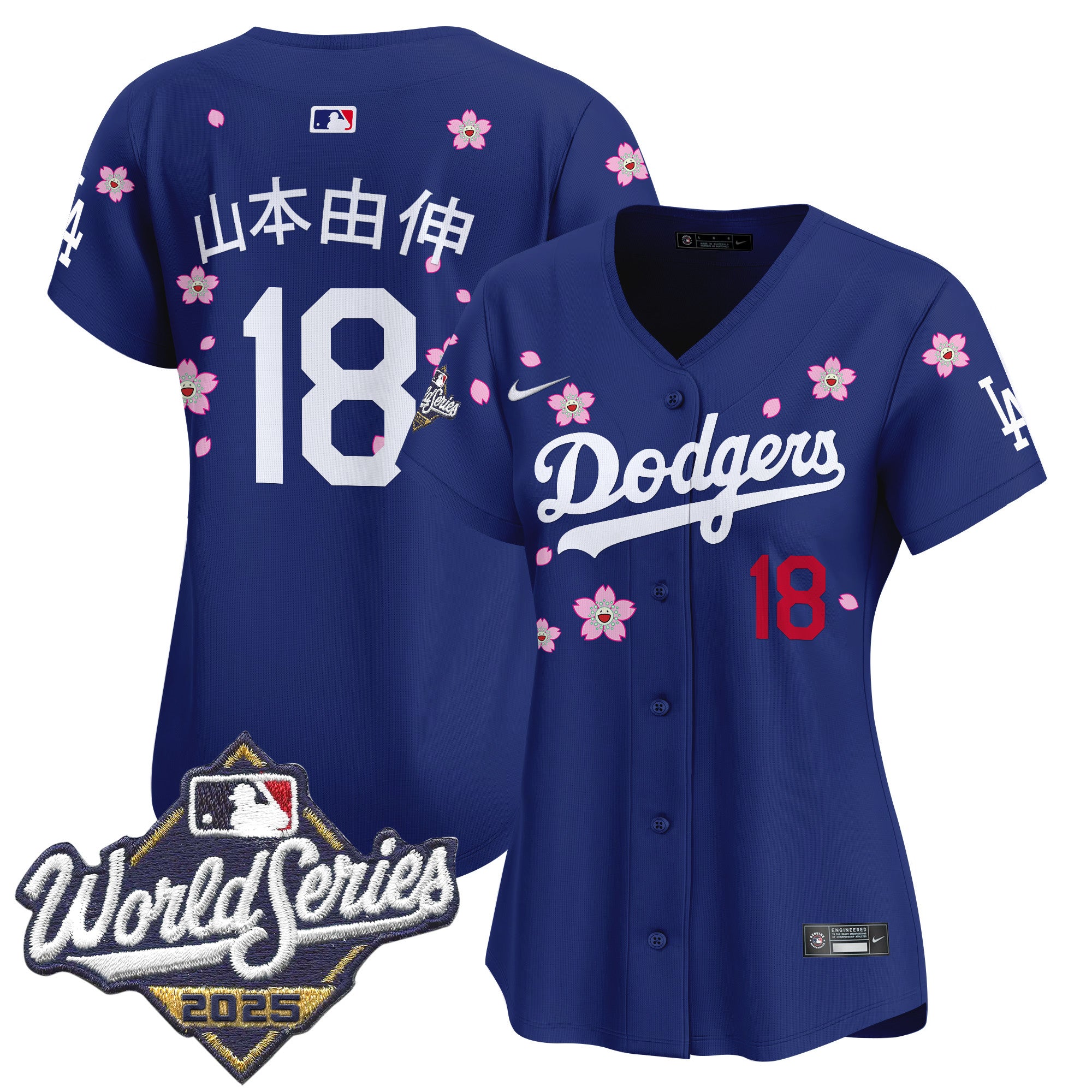 Women's Dodgers 2025 World Series x Tokyo Series Vapor Premier Limited Jersey - Stitched