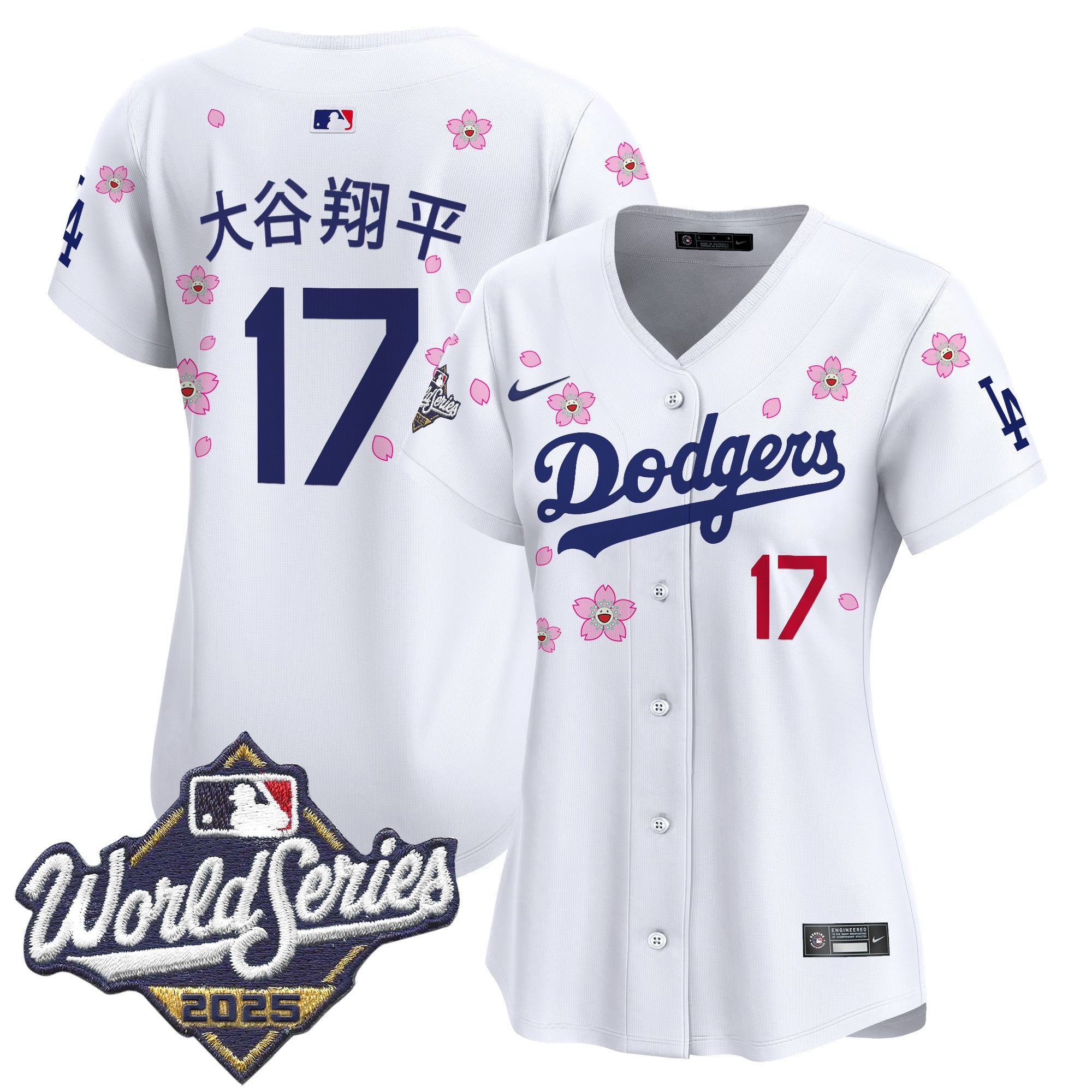 Women's Dodgers 2025 World Series x Tokyo Series Vapor Premier Limited Jersey - Stitched