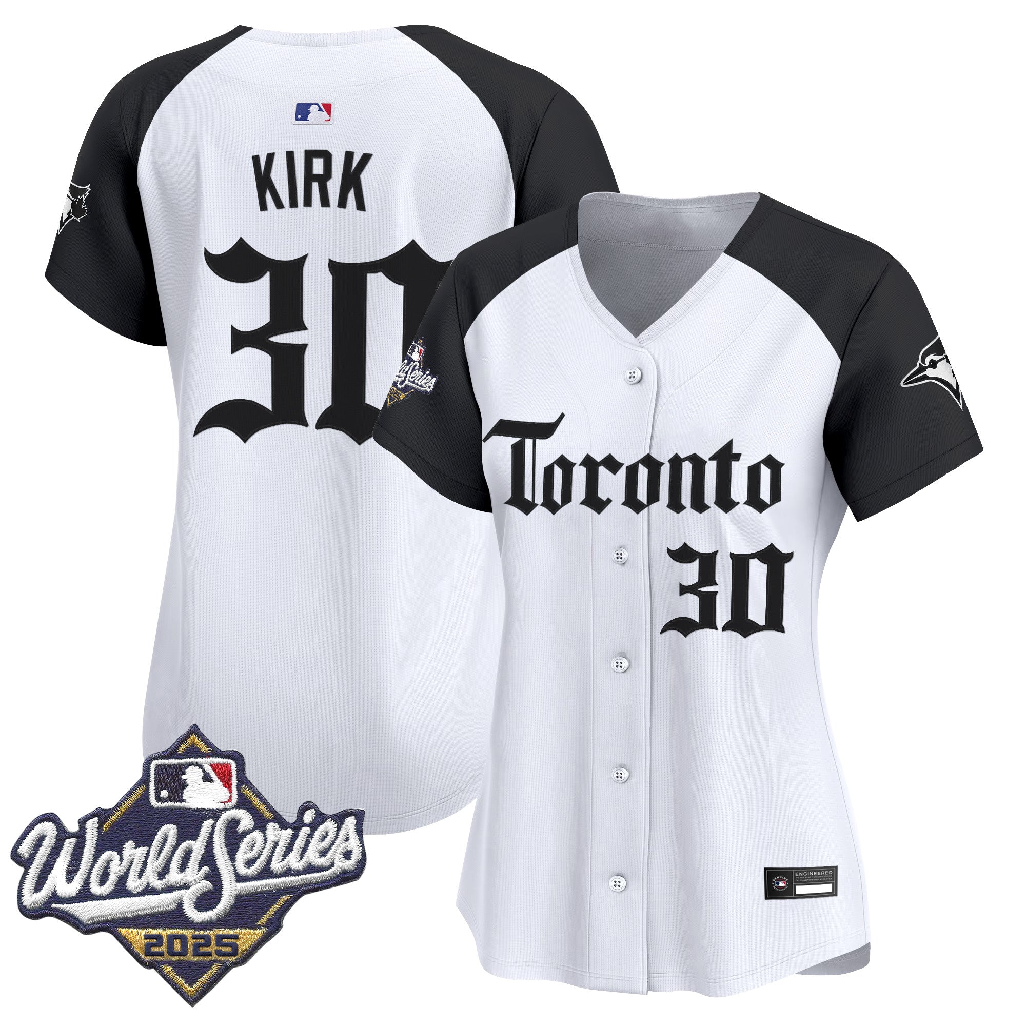 Women's Toronto Blue Jays 2025 World Series Vapor Premier Limited Jersey - Gothic North Edition - All Stitched