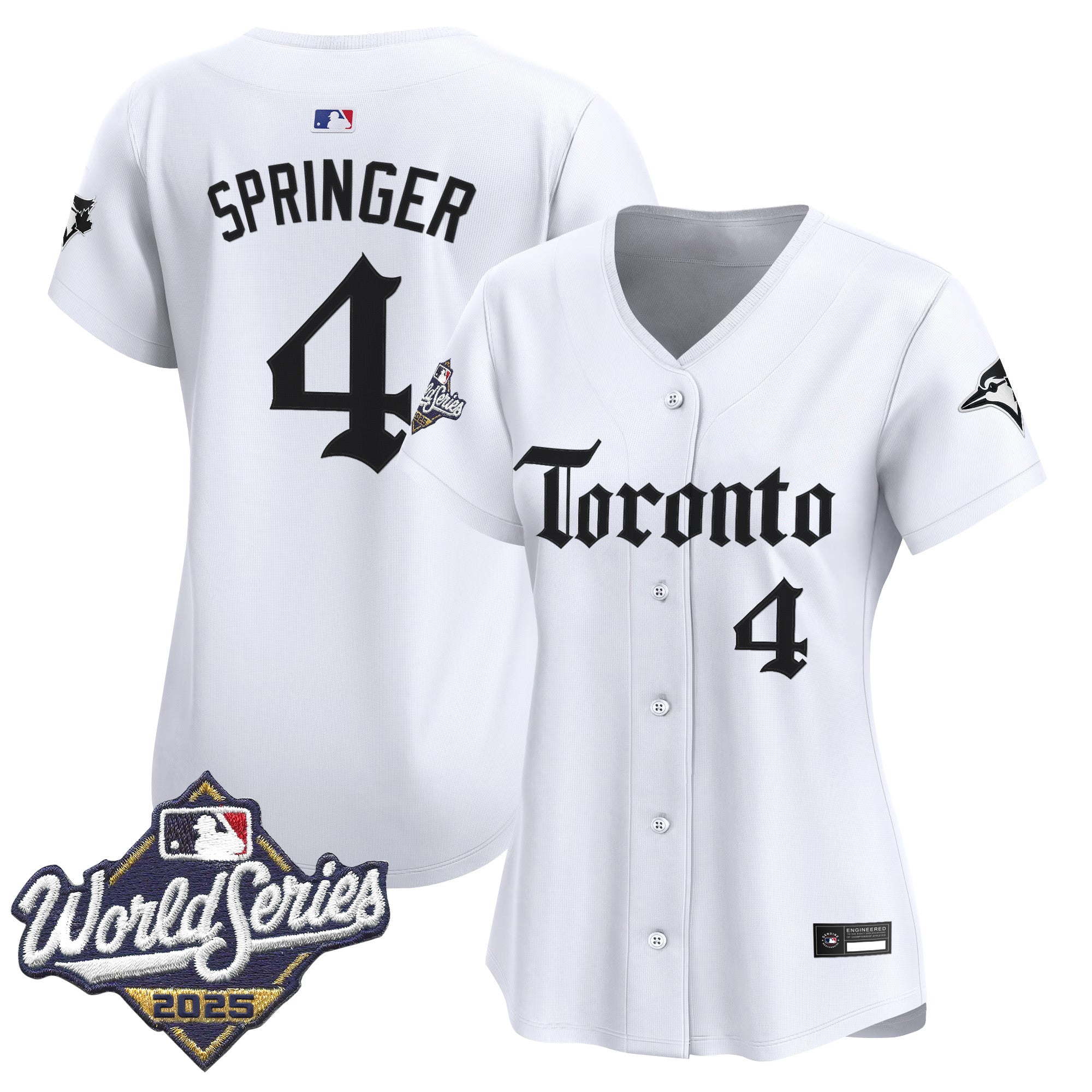 Women's Toronto Blue Jays 2025 World Series Vapor Premier Limited Jersey - Gothic North Edition - All Stitched