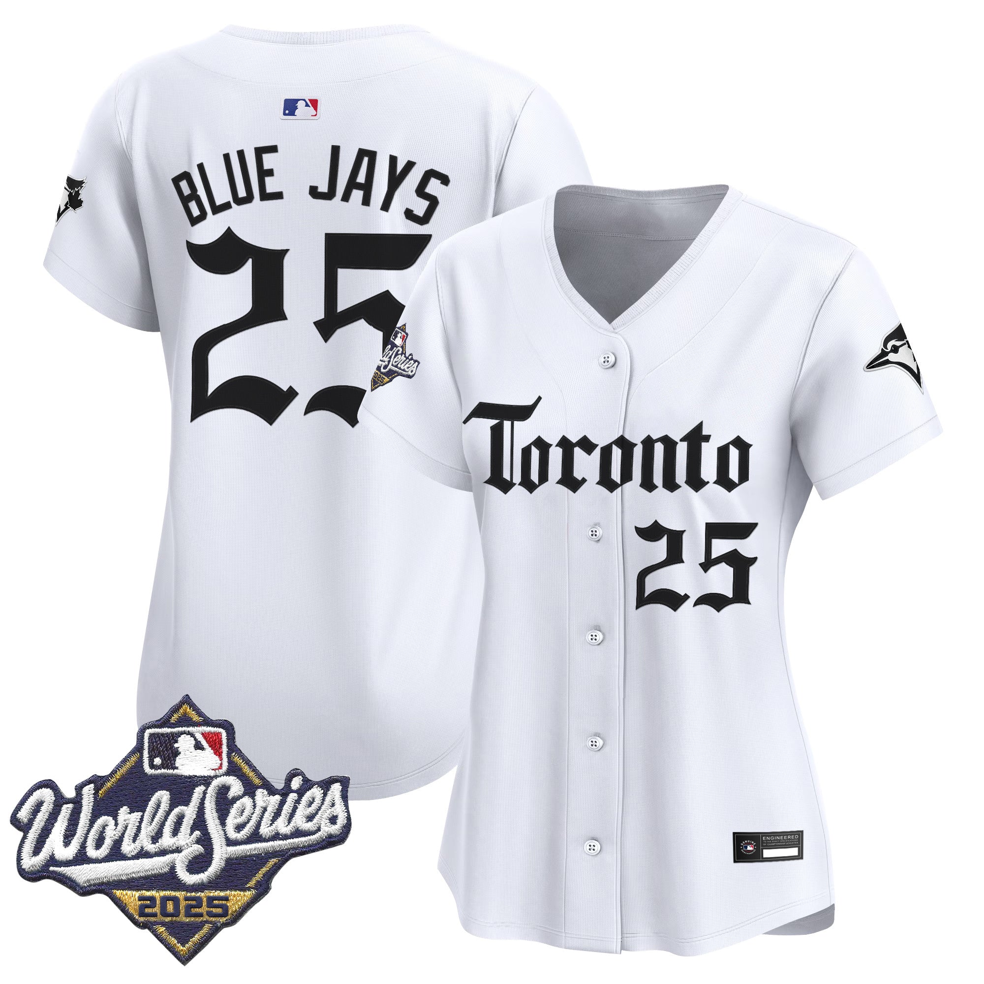 Women's Toronto Blue Jays 2025 World Series Vapor Premier Limited Jersey - Gothic North Edition - All Stitched