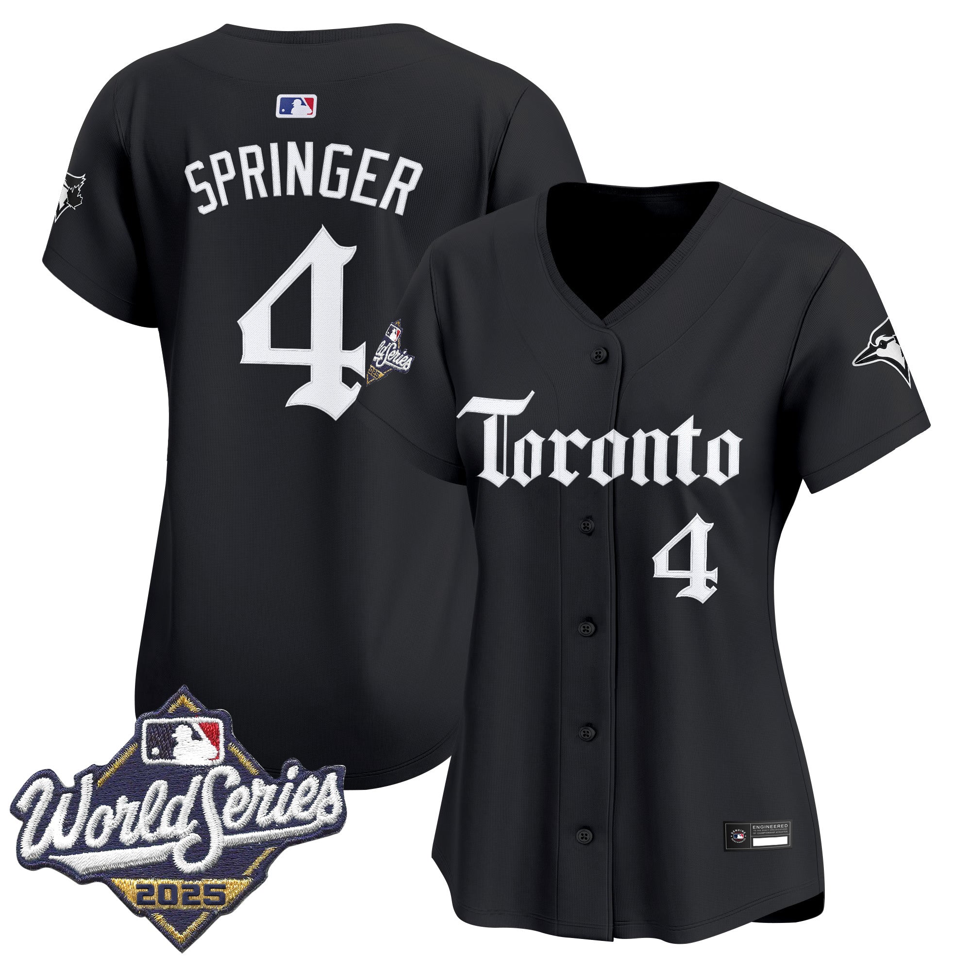 Women's Toronto Blue Jays 2025 World Series Vapor Premier Limited Jersey - Gothic North Edition - All Stitched