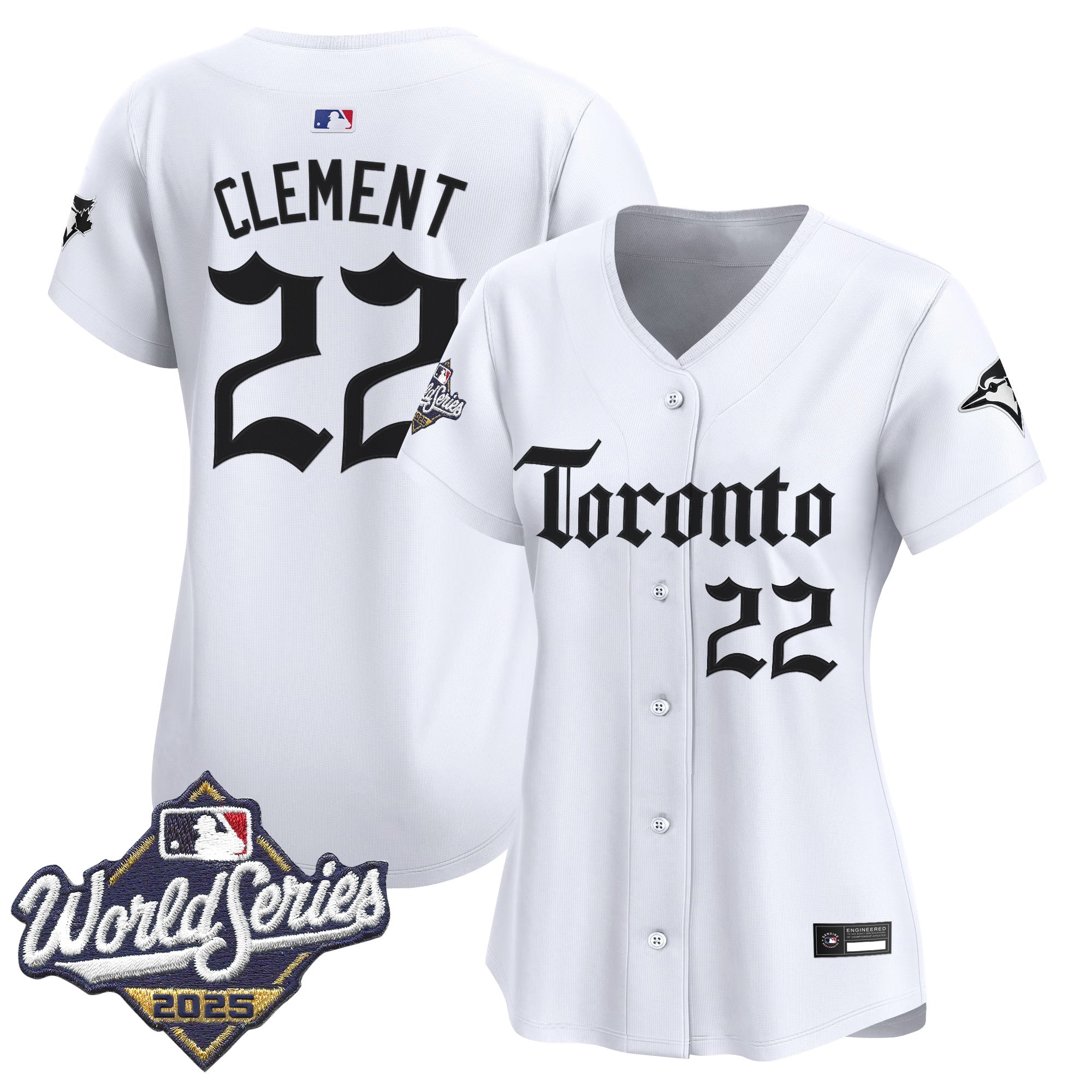 Women's Toronto Blue Jays 2025 World Series Vapor Premier Limited Jersey - Gothic North Edition - All Stitched