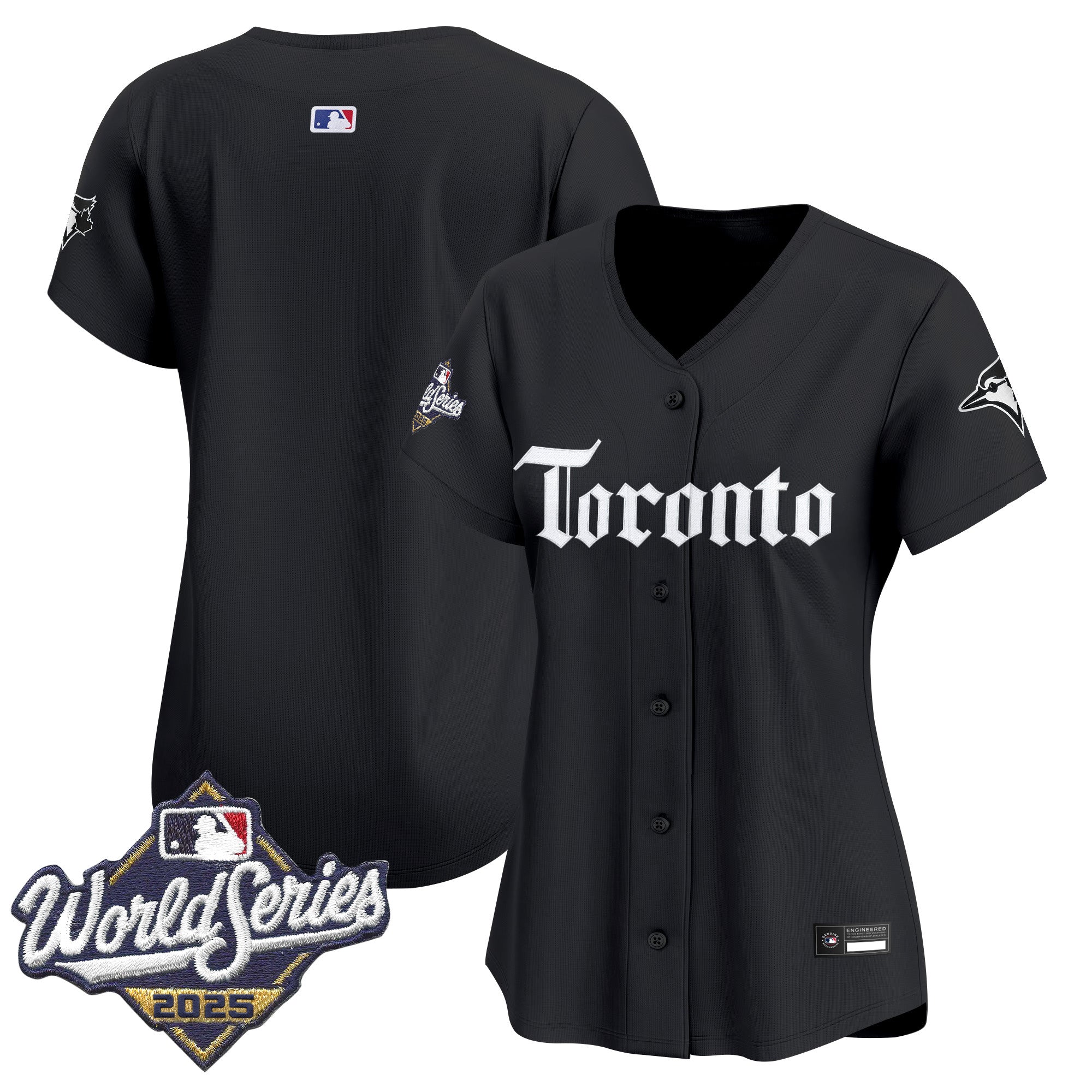 Women's Toronto Blue Jays 2025 World Series Vapor Premier Limited Jersey - Gothic North Edition - All Stitched