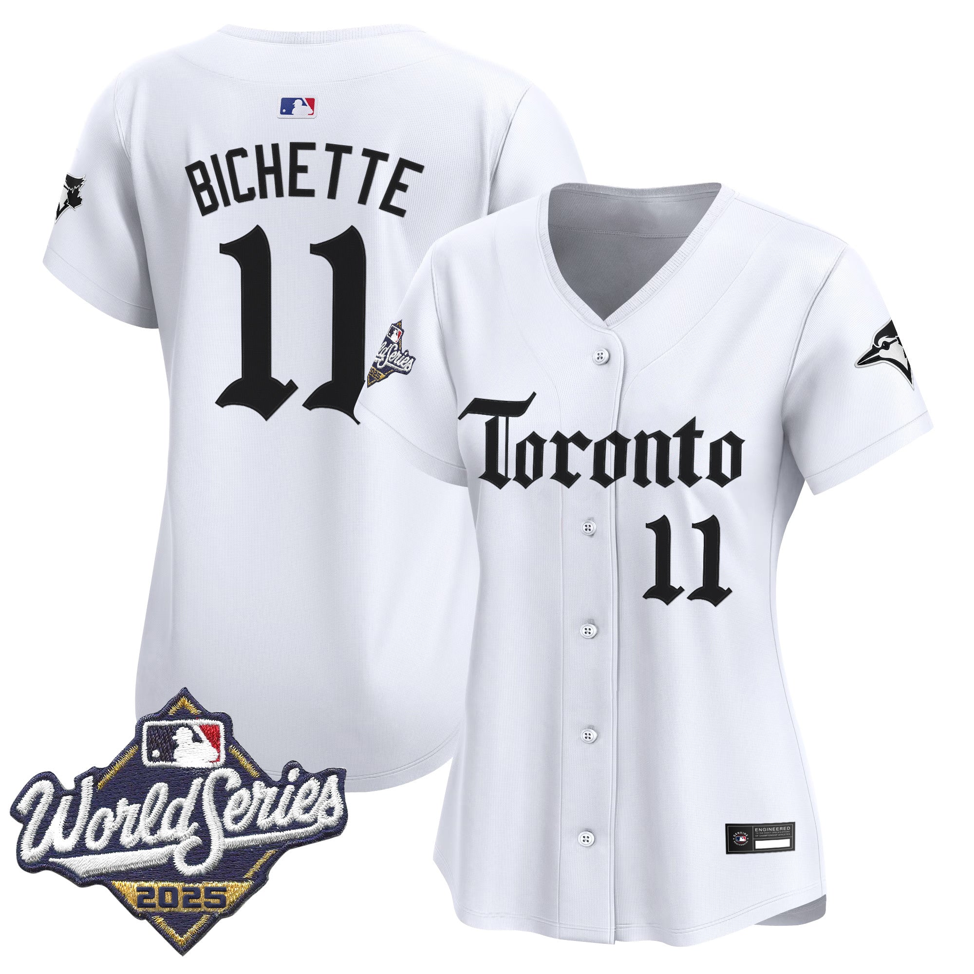 Women's Toronto Blue Jays 2025 World Series Vapor Premier Limited Jersey - Gothic North Edition - All Stitched
