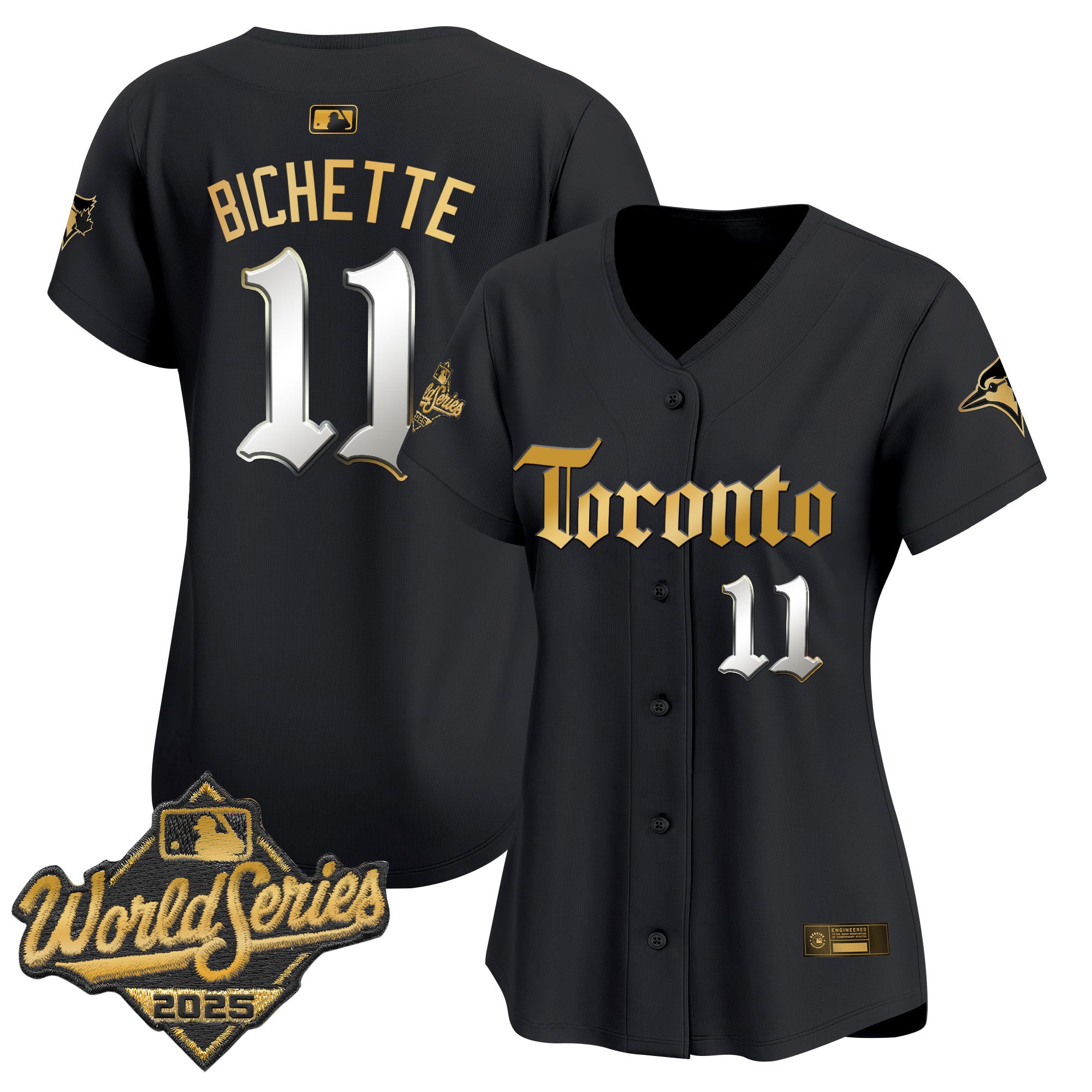 Women's Toronto Blue Jays 2025 World Series Vapor Premier Limited Jersey - Gothic North Edition - All Stitched