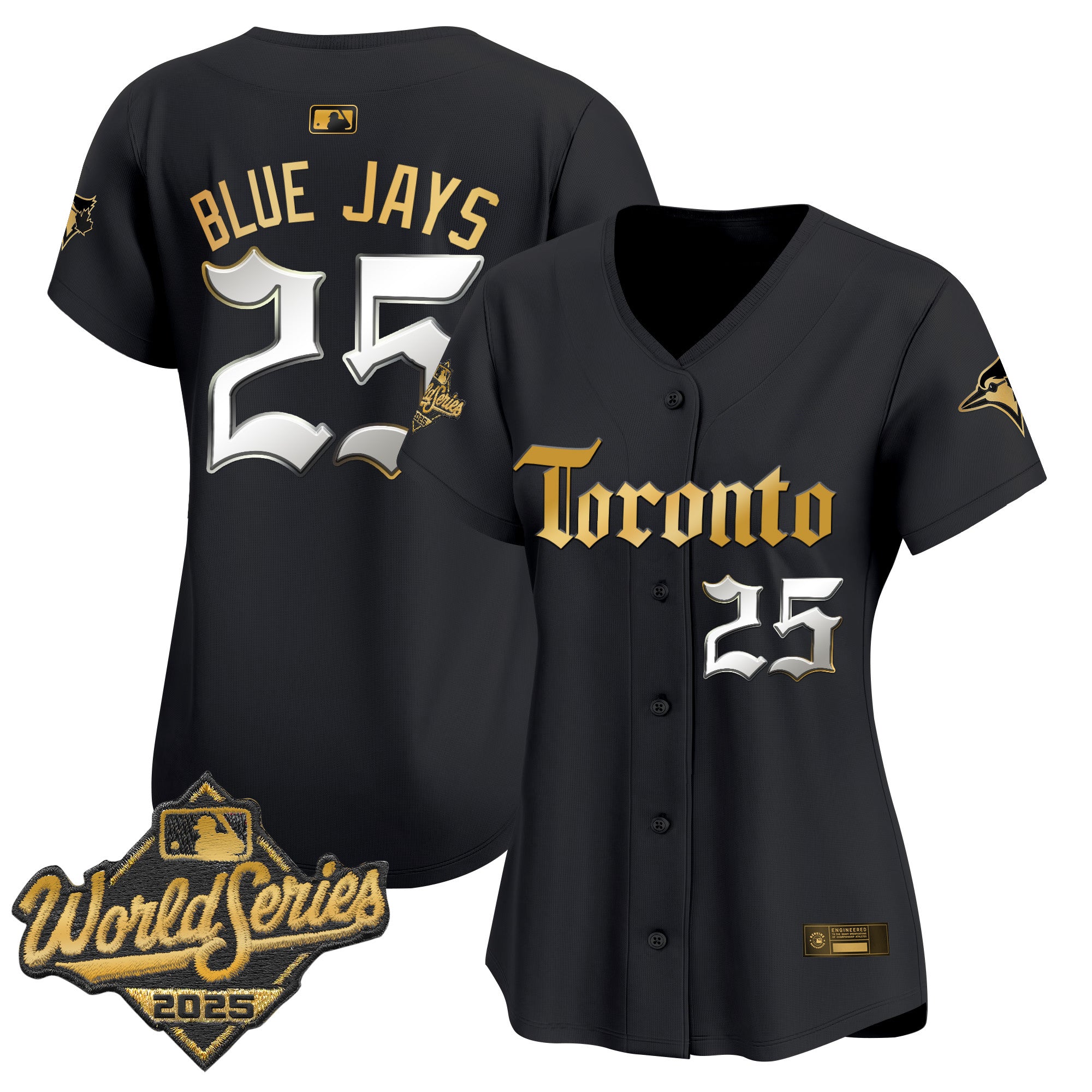 Women's Toronto Blue Jays 2025 World Series Vapor Premier Limited Jersey - Gothic North Edition - All Stitched