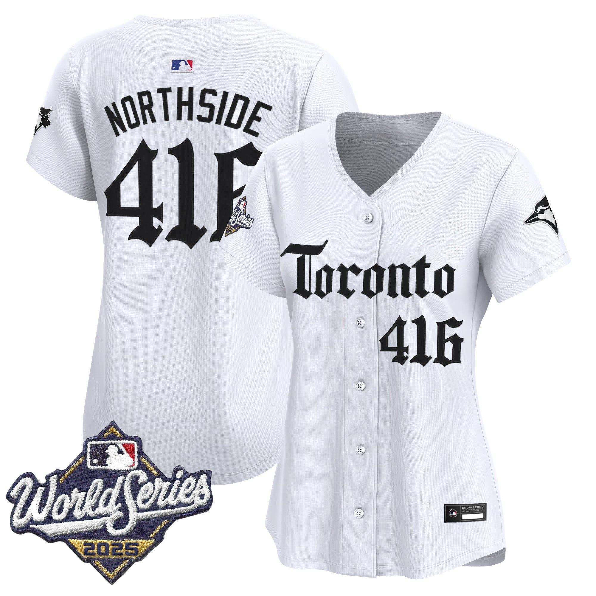Women's Toronto Blue Jays 2025 World Series Vapor Premier Limited Jersey - Gothic North Edition - All Stitched
