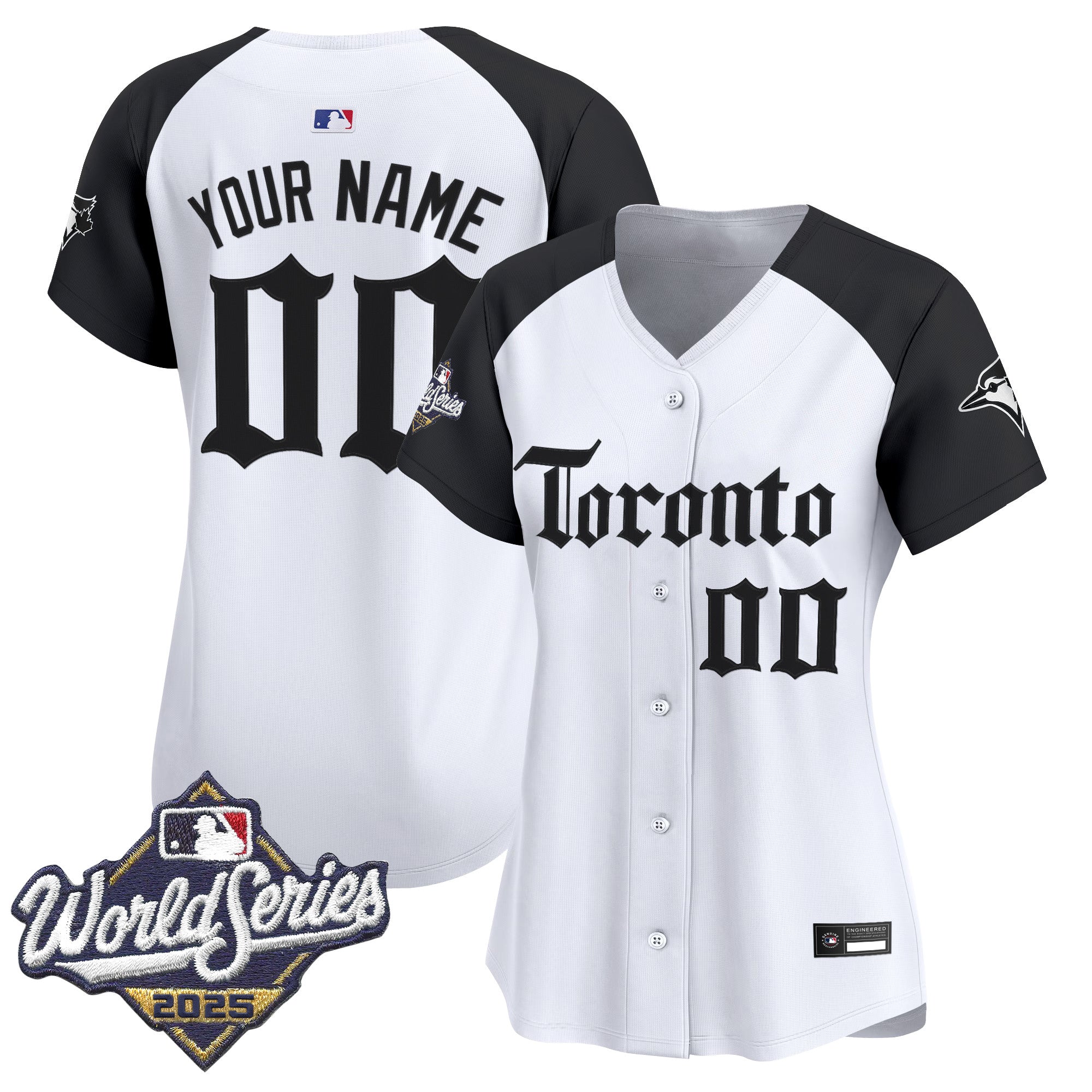 Toronto Blue Jays 2025 World Series Vapor Premier Limited Custom Jersey - Gothic North Edition - All Stitched
