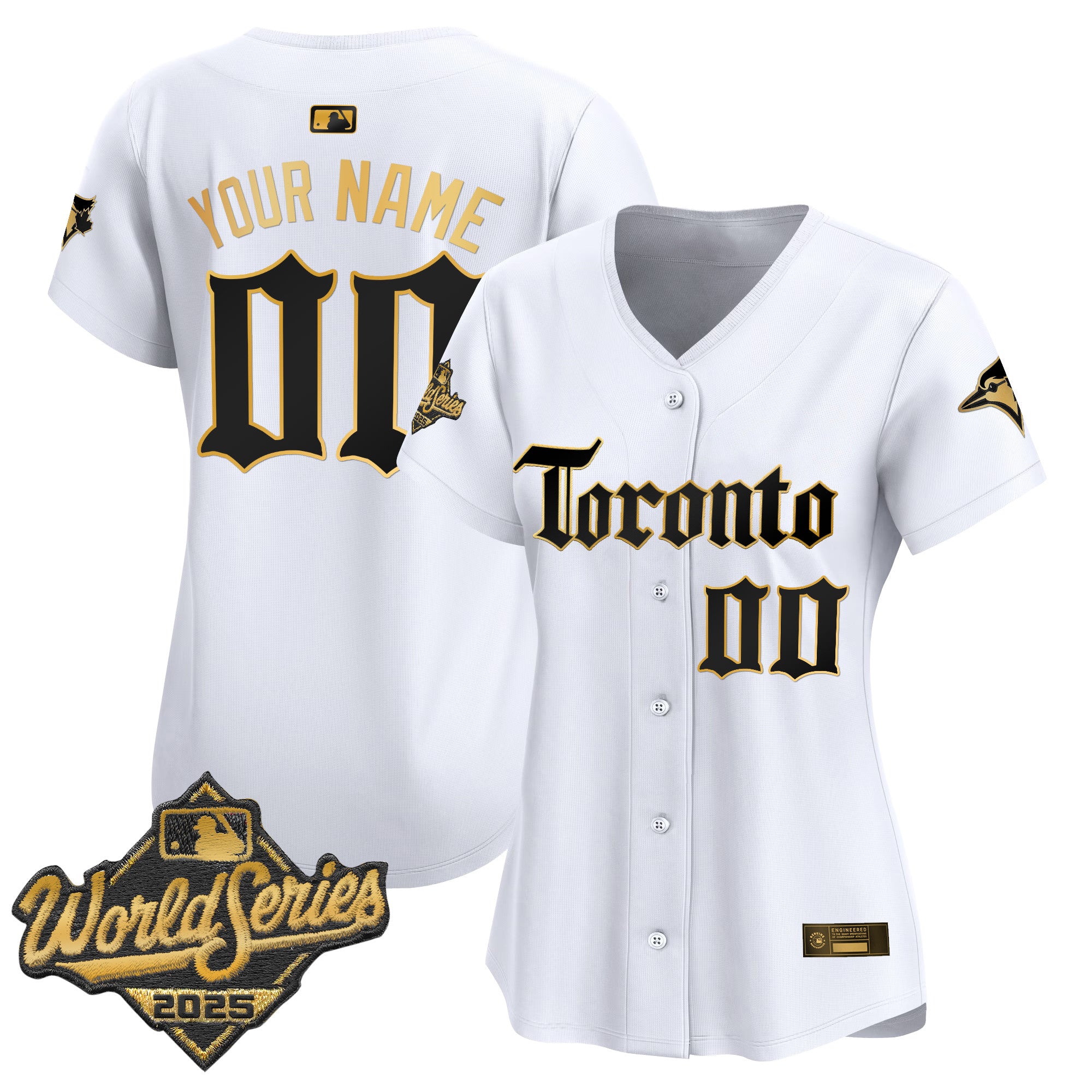 Toronto Blue Jays 2025 World Series Vapor Premier Limited Custom Jersey - Gothic North Edition - All Stitched