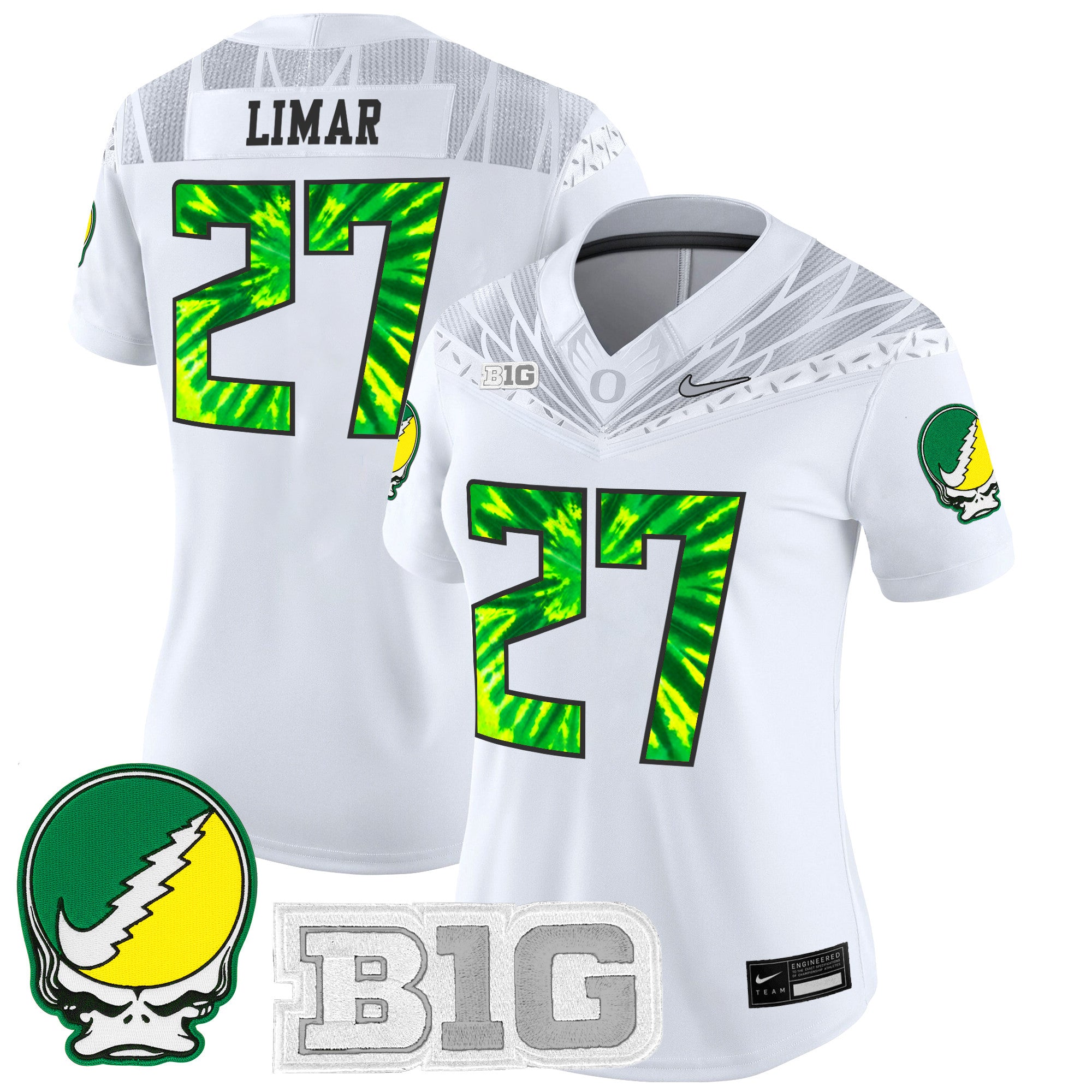 Women's Oregon Ducks 2025 "Grateful Ducks" Vapor Limited Jersey - All Stitched