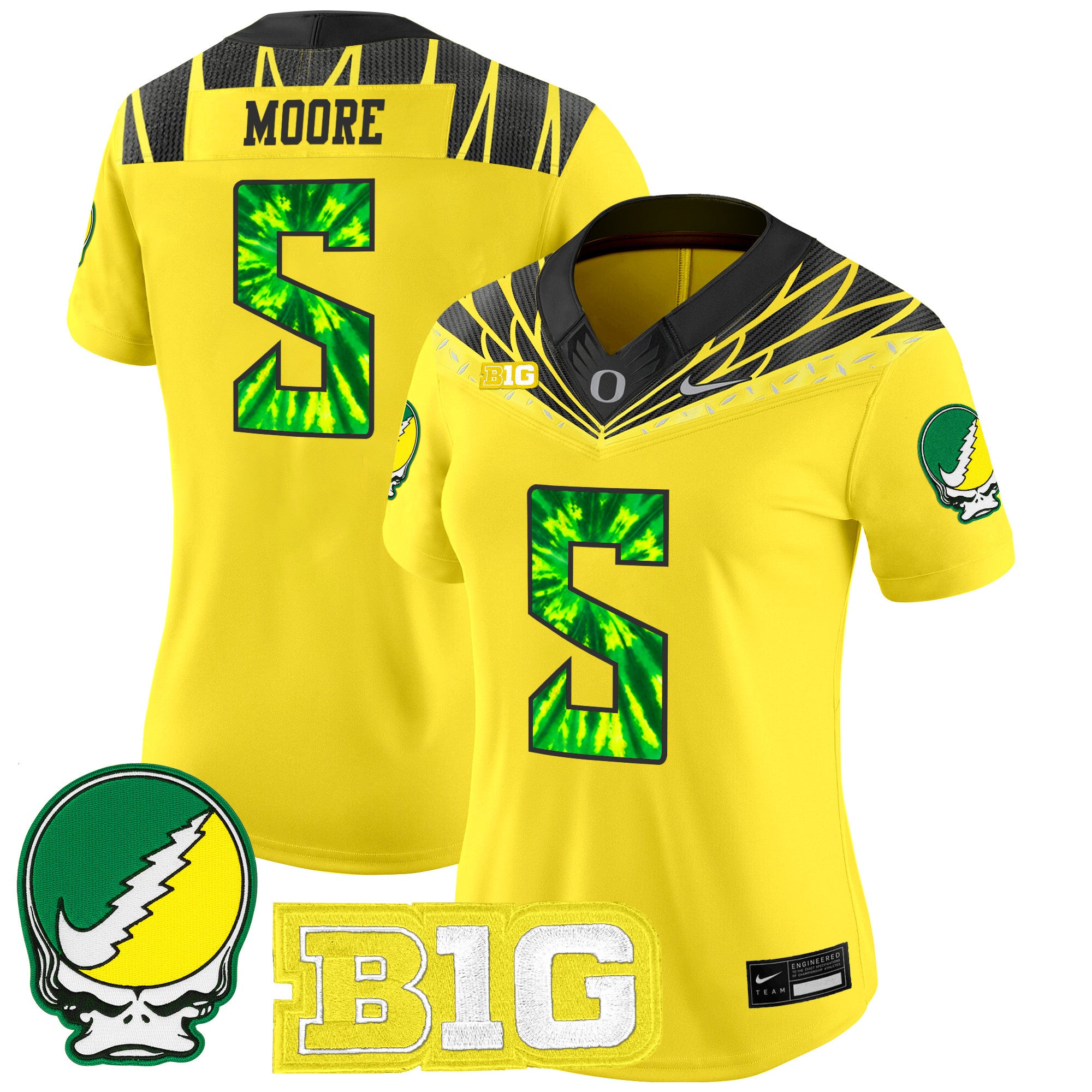 Women's Oregon Ducks 2025 "Grateful Ducks" Vapor Limited Jersey - All Stitched