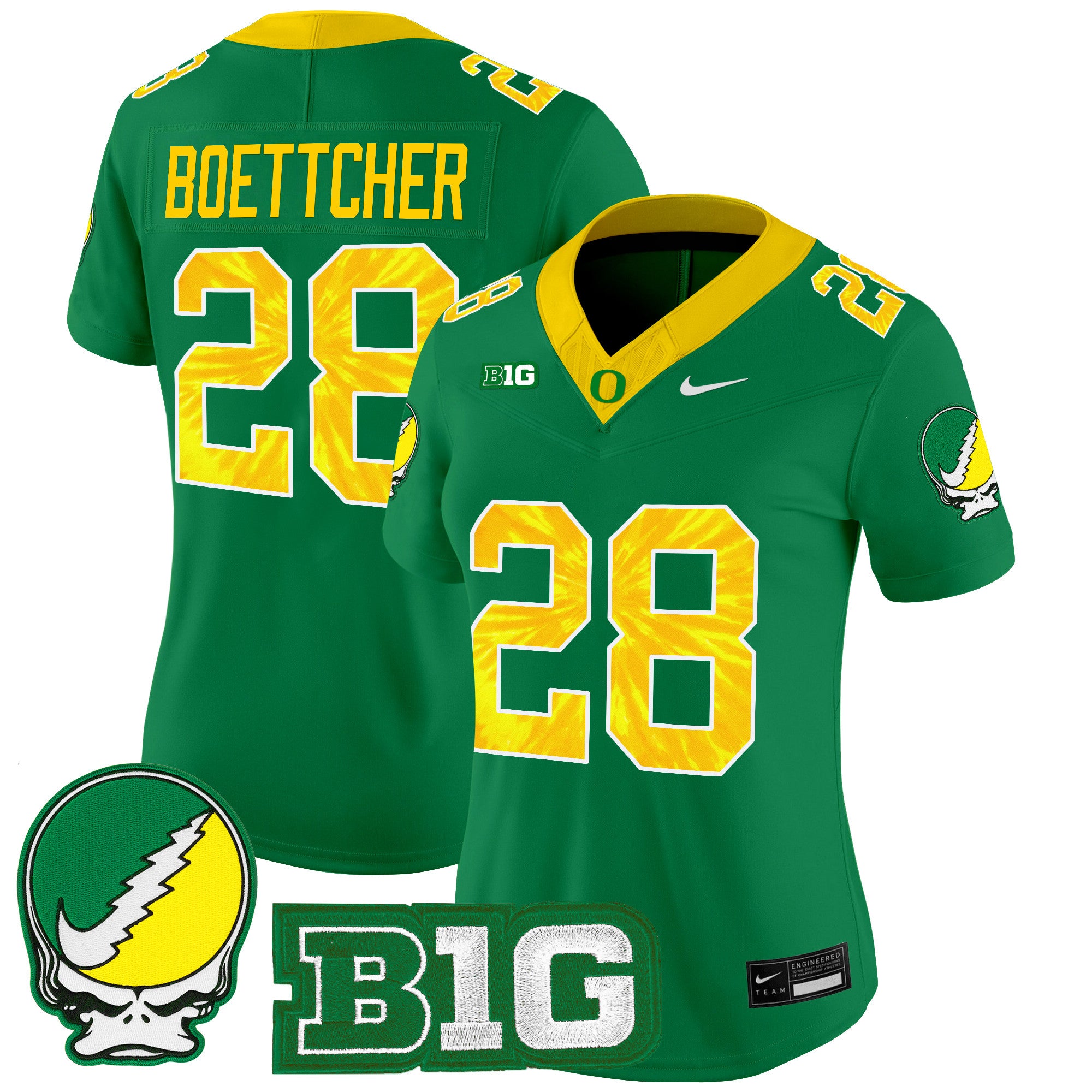 Women's Oregon Ducks 2025 "Grateful Ducks" Vapor Limited Jersey - All Stitched