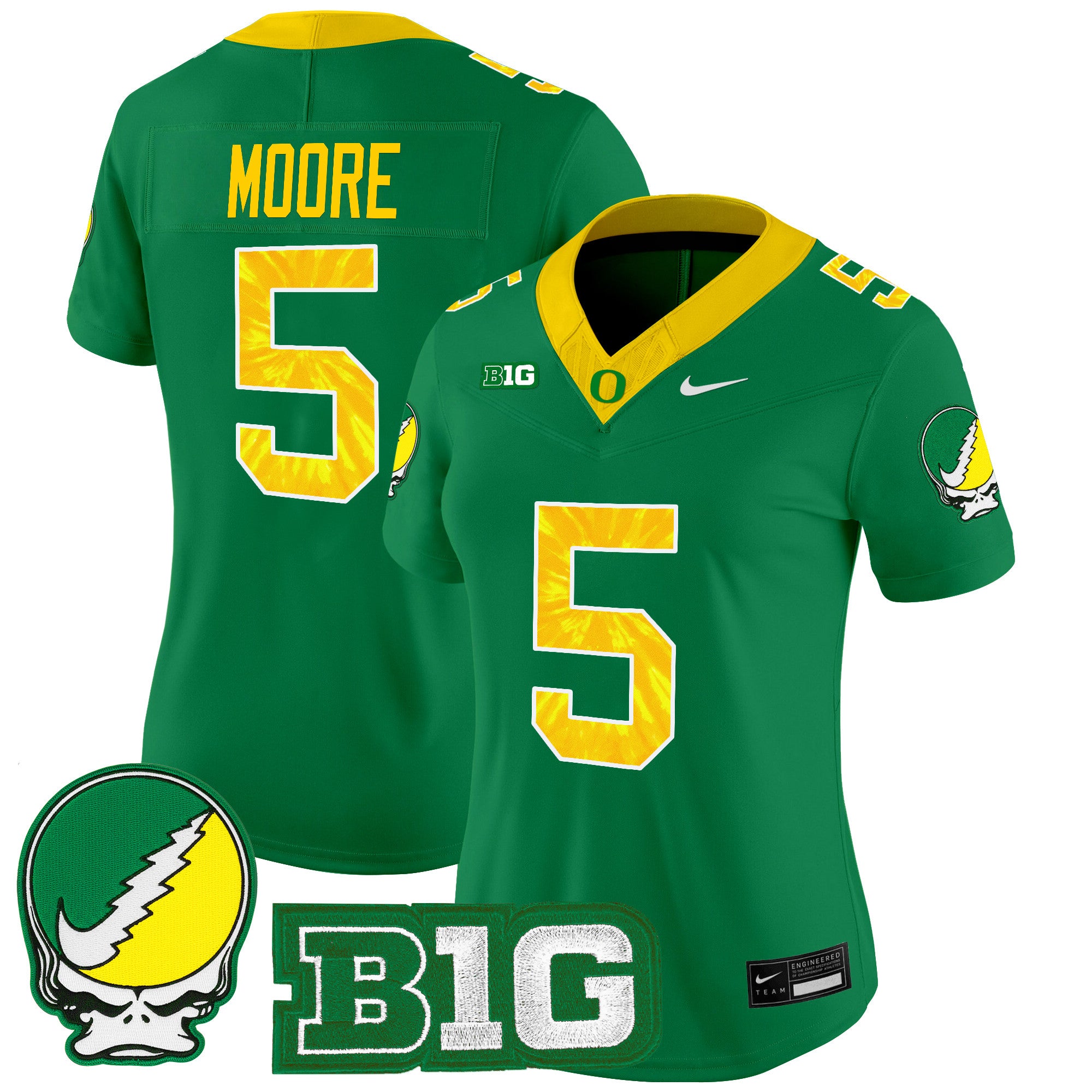 Women's Oregon Ducks 2025 "Grateful Ducks" Vapor Limited Jersey - All Stitched