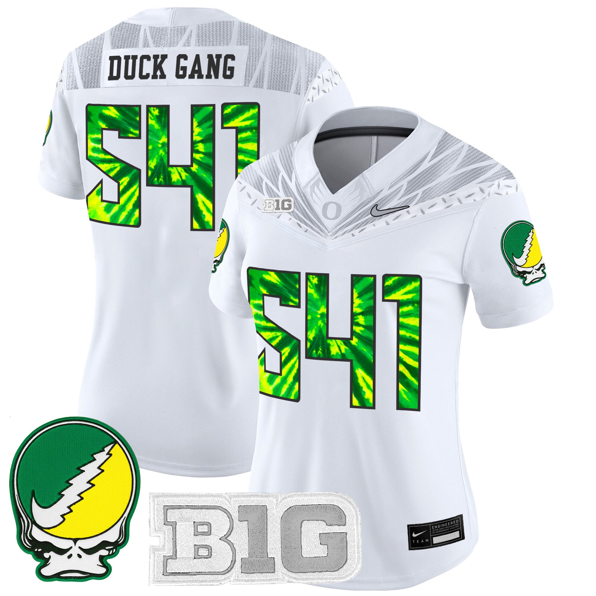 Women's Oregon Ducks 2025 "Grateful Ducks" Vapor Limited Jersey - All Stitched