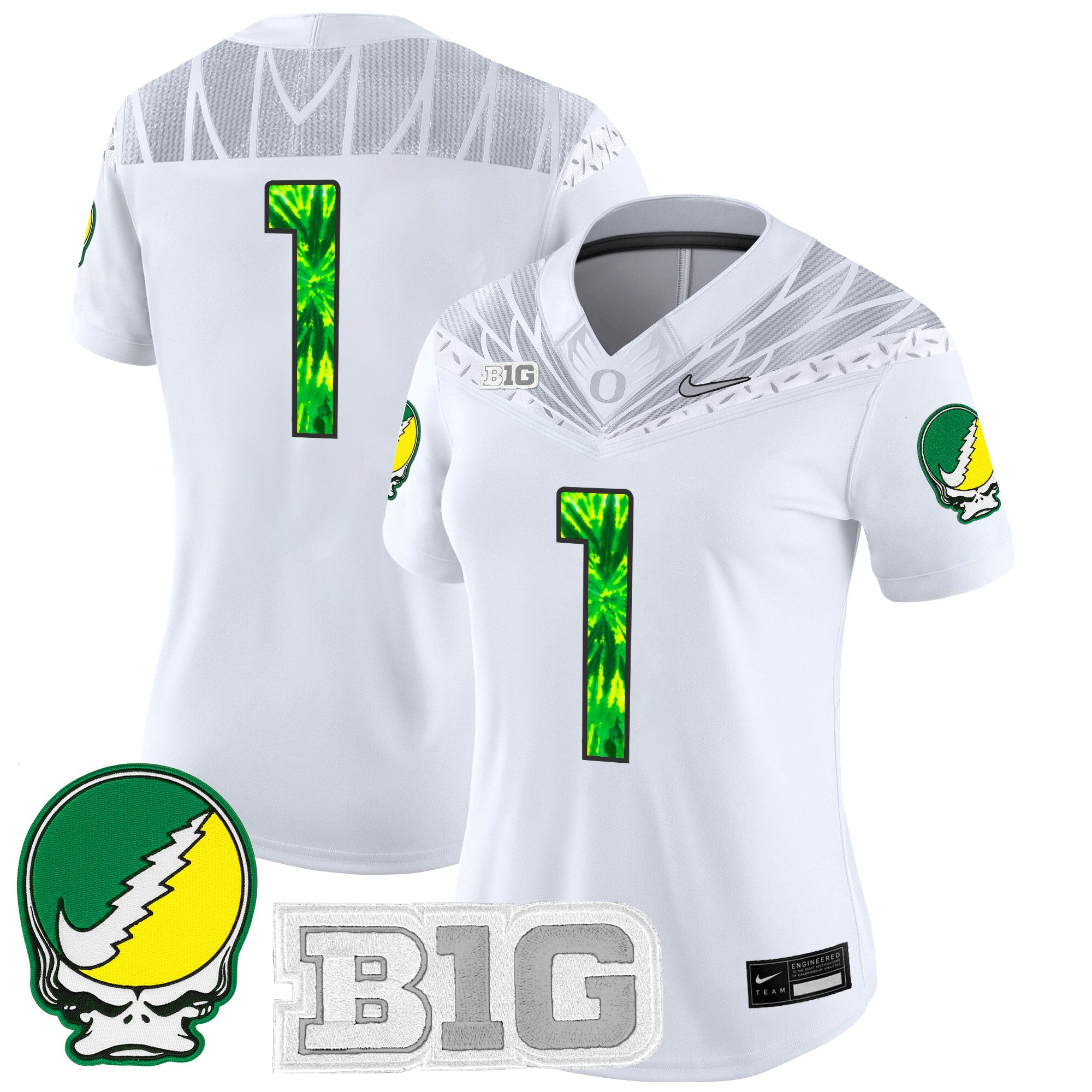 Women's Oregon Ducks 2025 "Grateful Ducks" Vapor Limited Jersey - All Stitched
