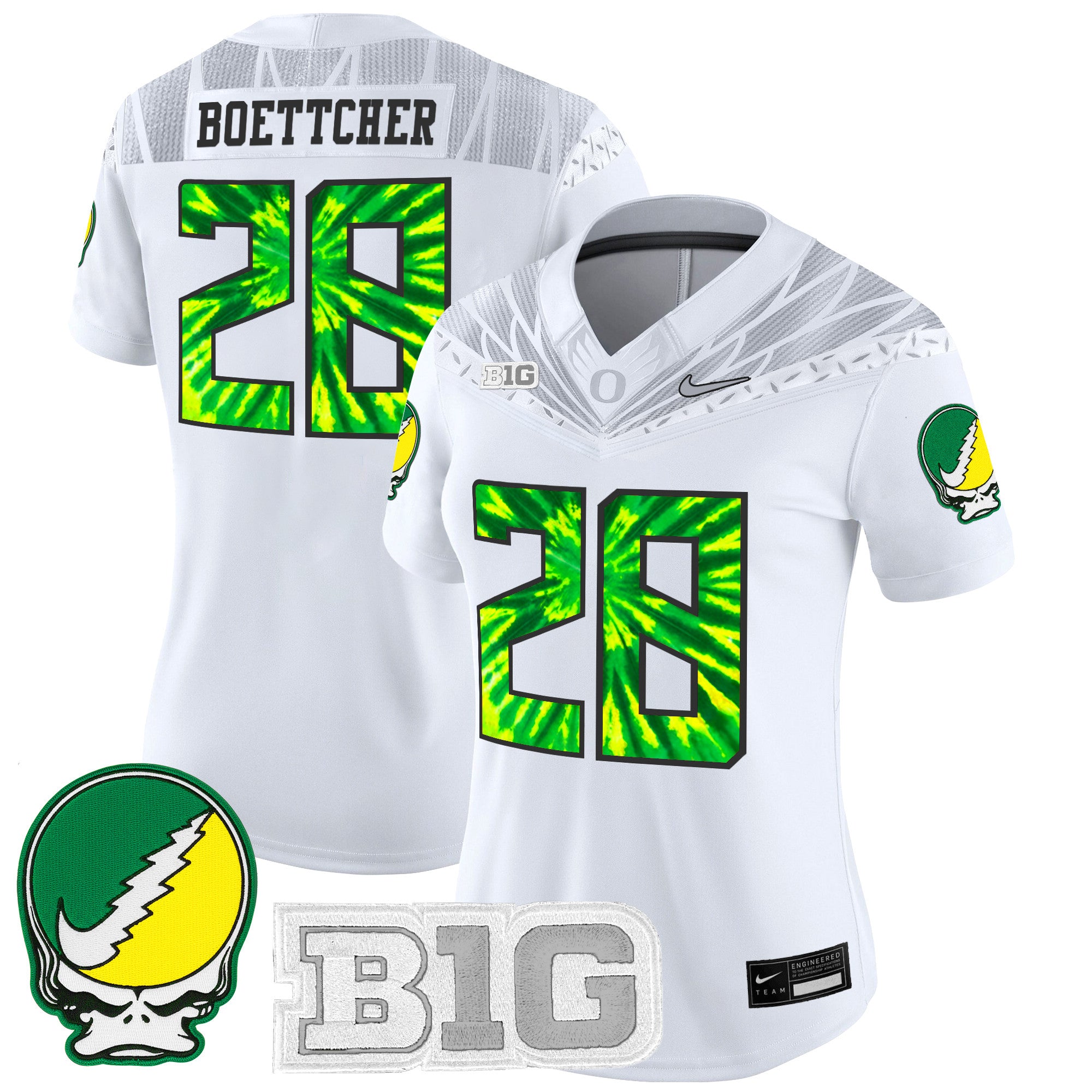 Women's Oregon Ducks 2025 "Grateful Ducks" Vapor Limited Jersey - All Stitched