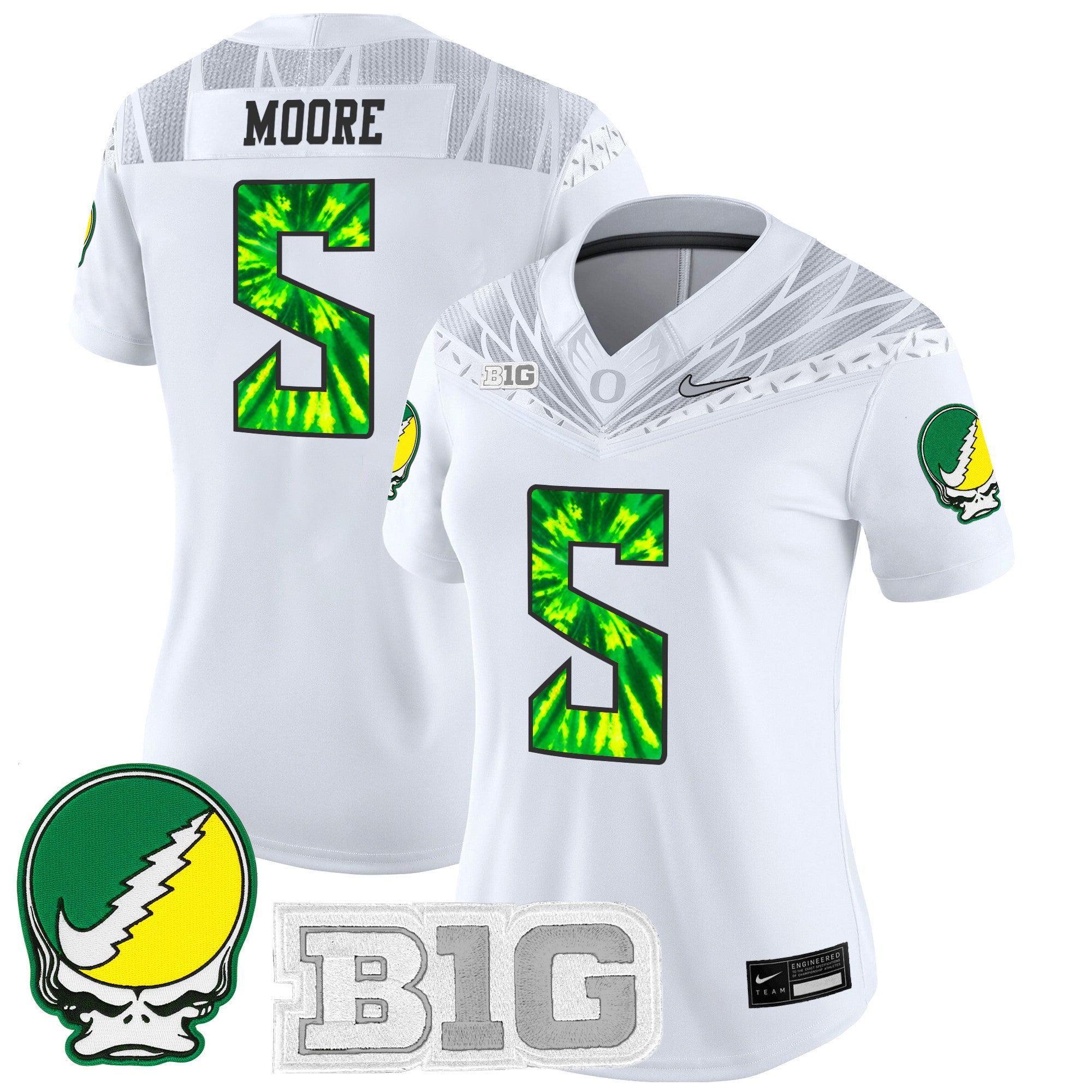 Women's Oregon Ducks 2025 "Grateful Ducks" Vapor Limited Jersey - All Stitched