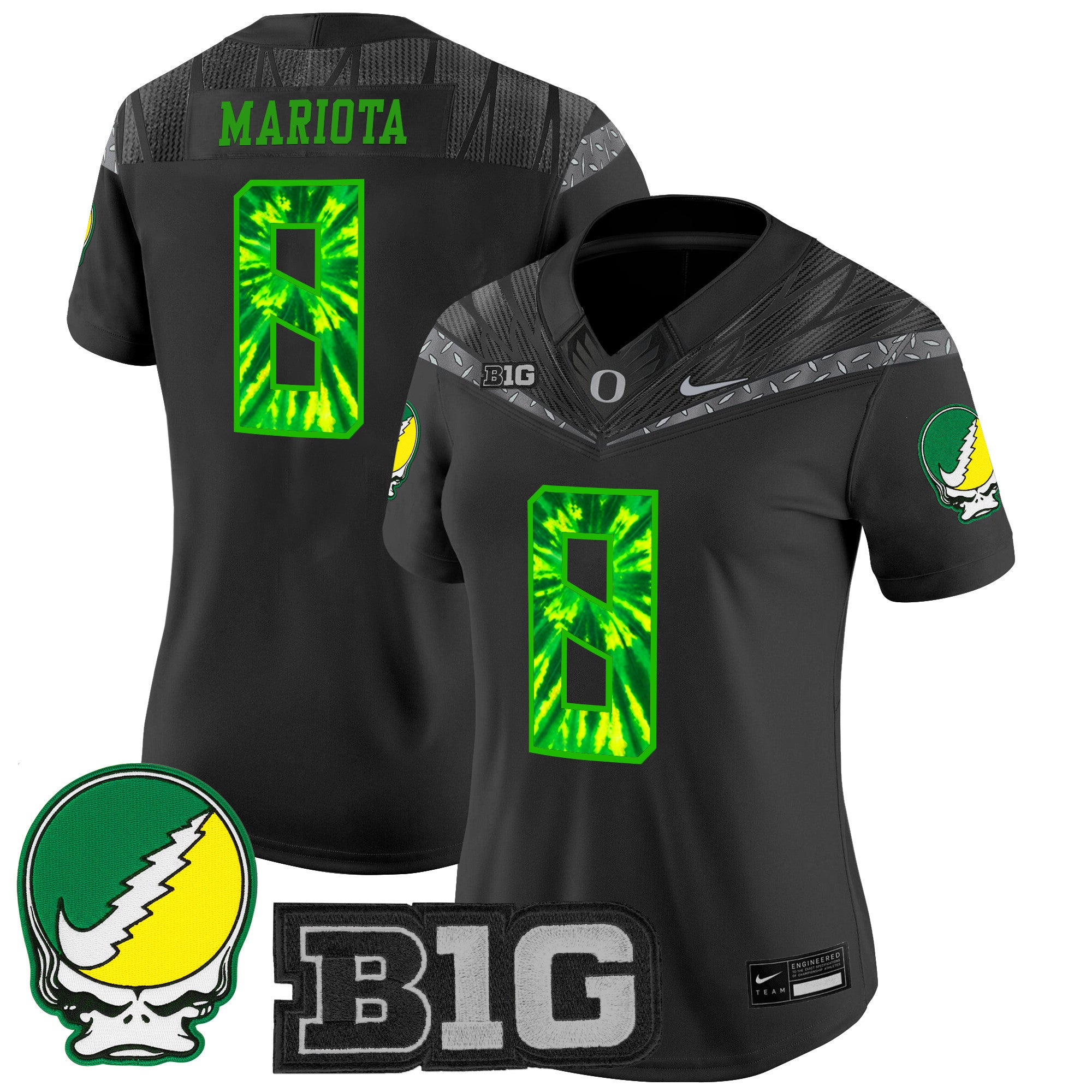Women's Oregon Ducks 2025 "Grateful Ducks" Vapor Limited Jersey - All Stitched