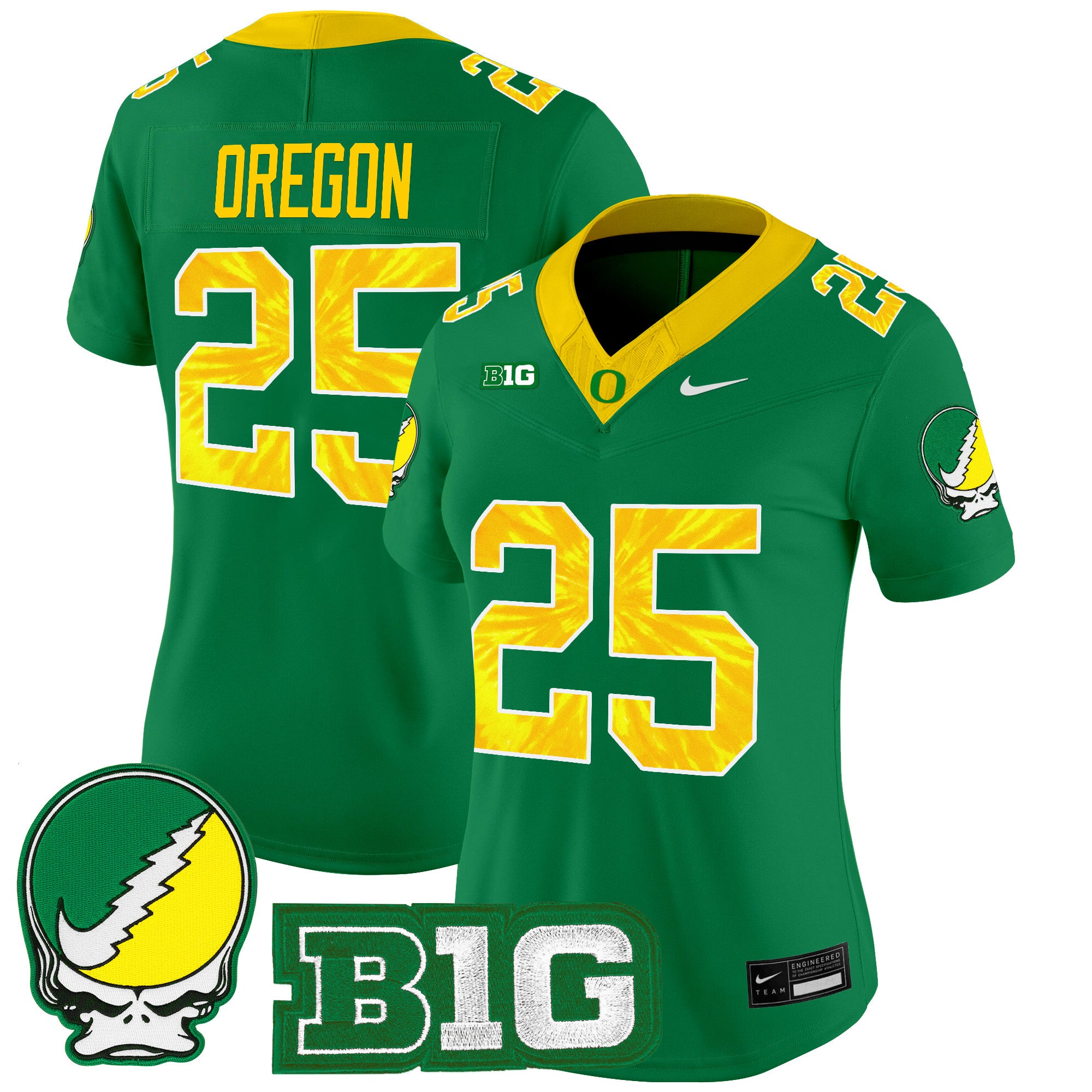 Women's Oregon Ducks 2025 "Grateful Ducks" Vapor Limited Jersey - All Stitched