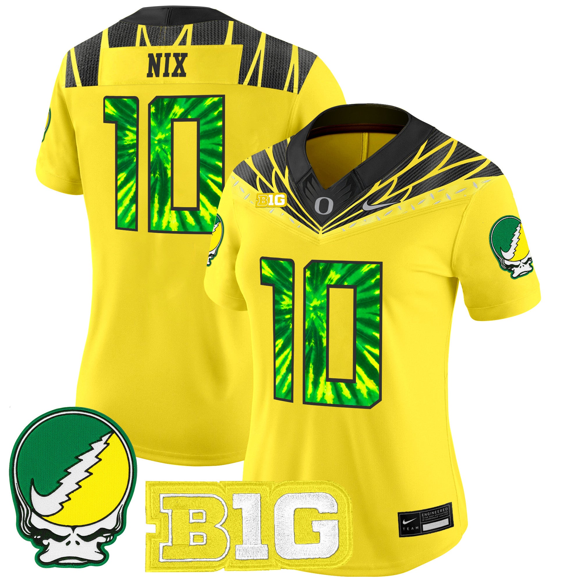Women's Oregon Ducks 2025 "Grateful Ducks" Vapor Limited Jersey - All Stitched