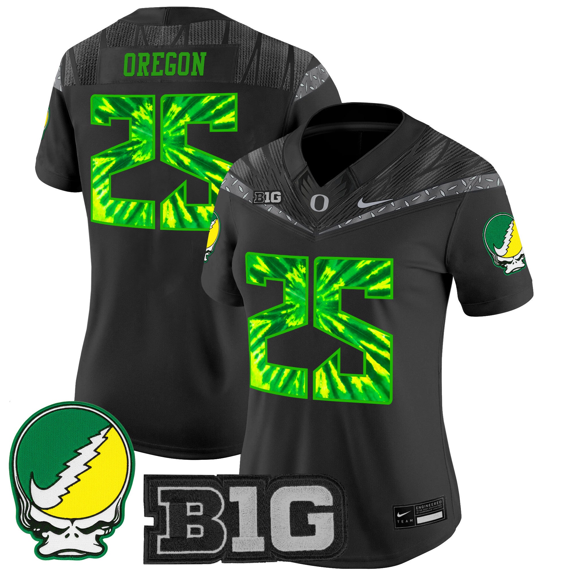 Women's Oregon Ducks 2025 "Grateful Ducks" Vapor Limited Jersey - All Stitched
